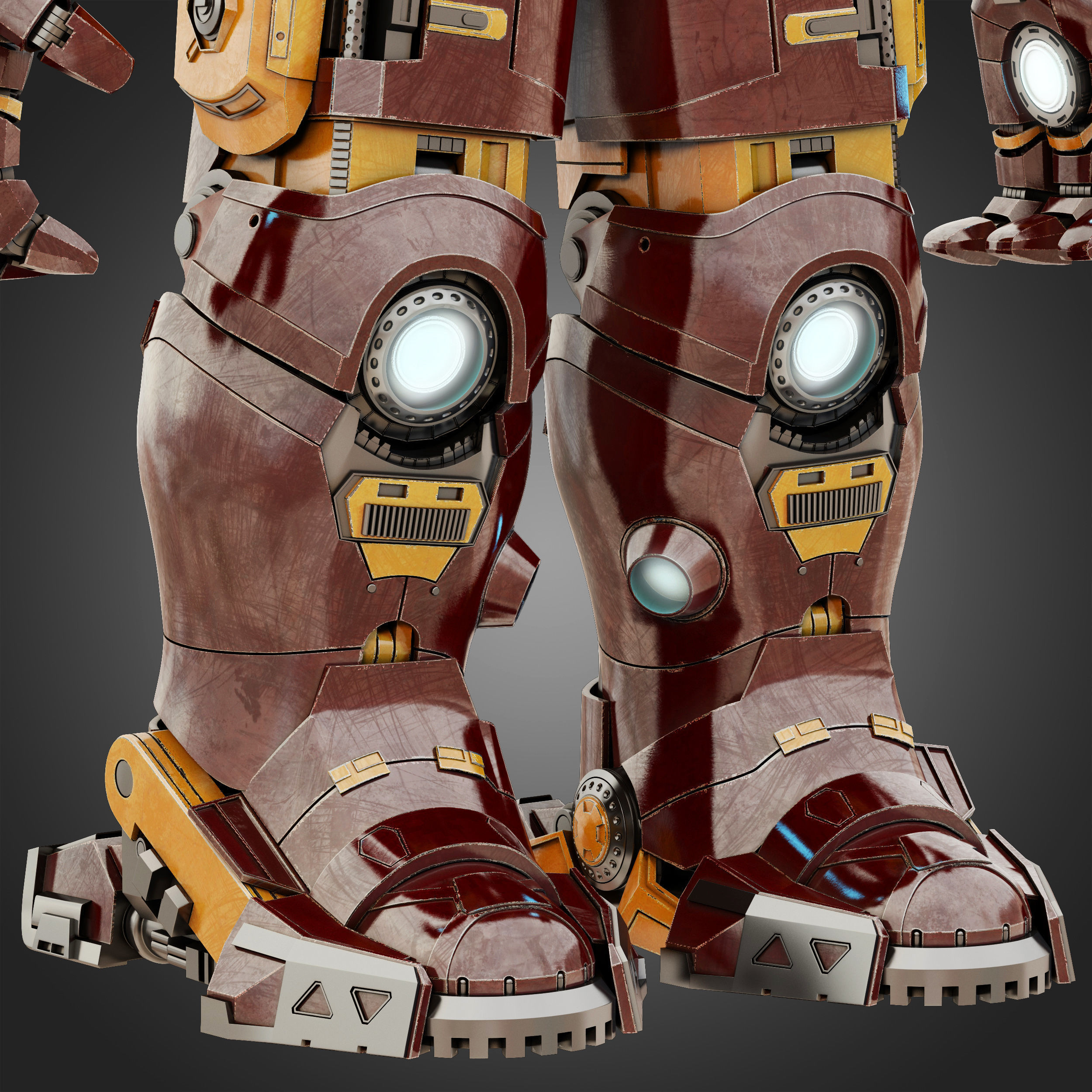 Hulkbuster - Avengers Age of Ultron RIGGED 3D model_8