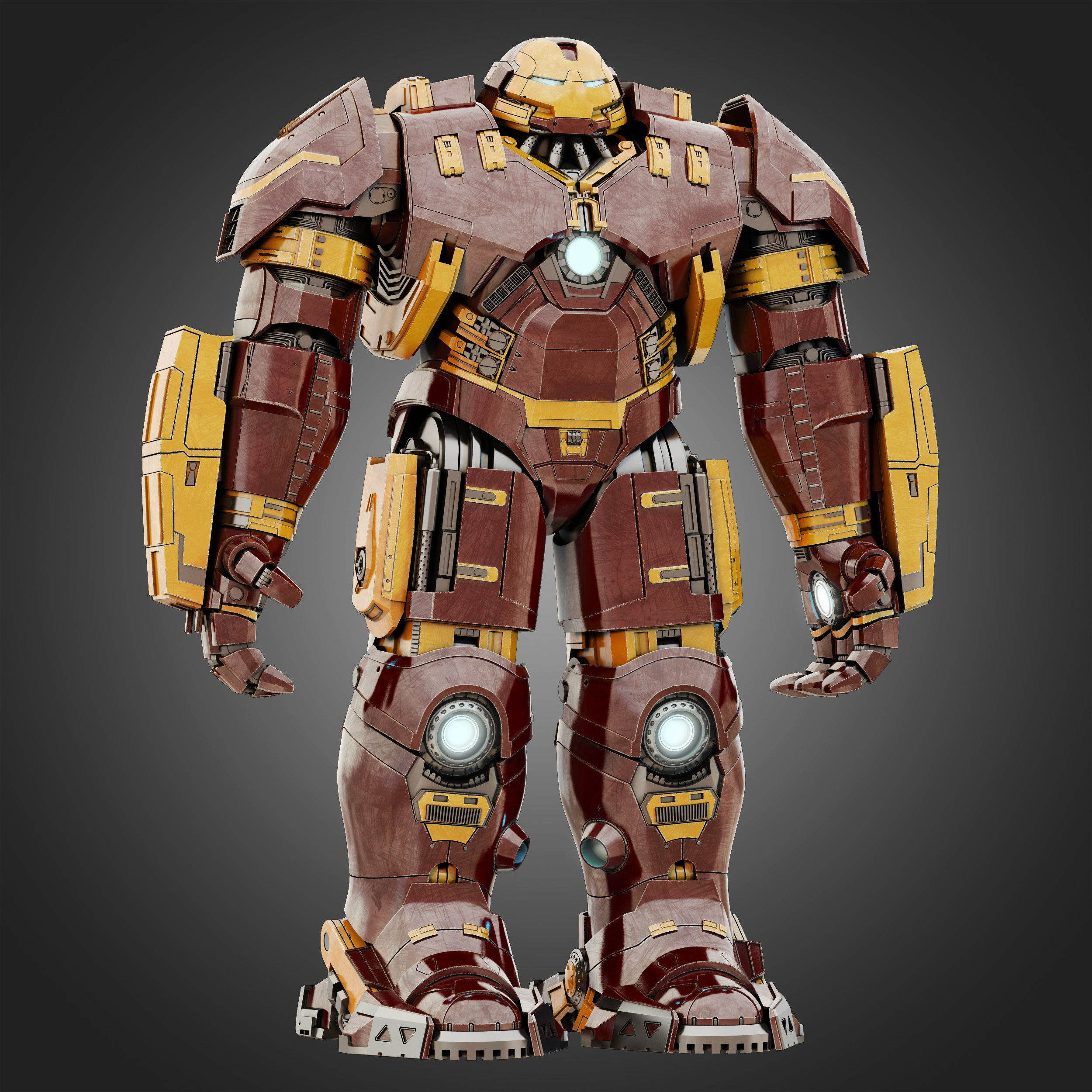 Hulkbuster - Avengers Age of Ultron RIGGED 3D model_5