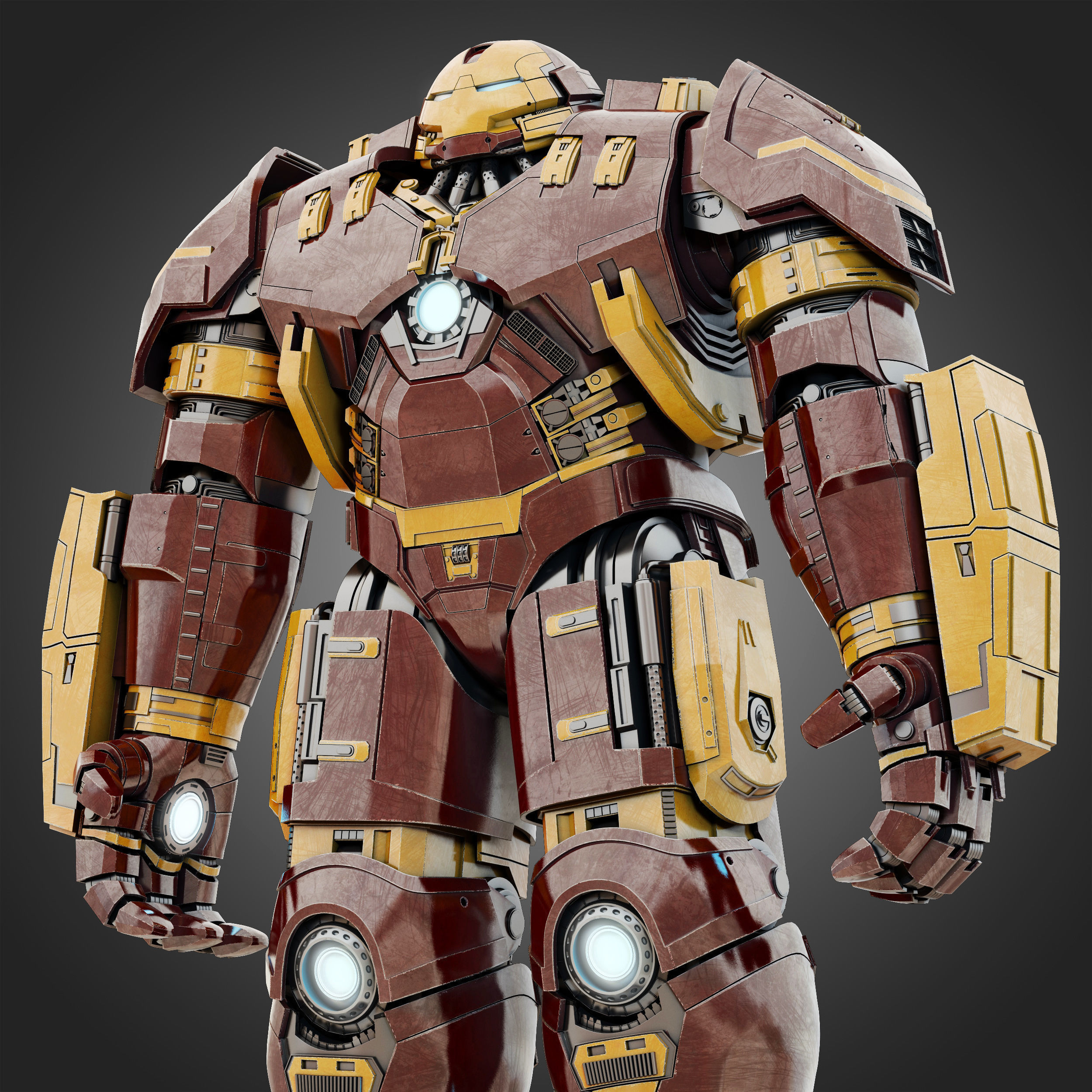 Hulkbuster - Avengers Age of Ultron RIGGED 3D model_16