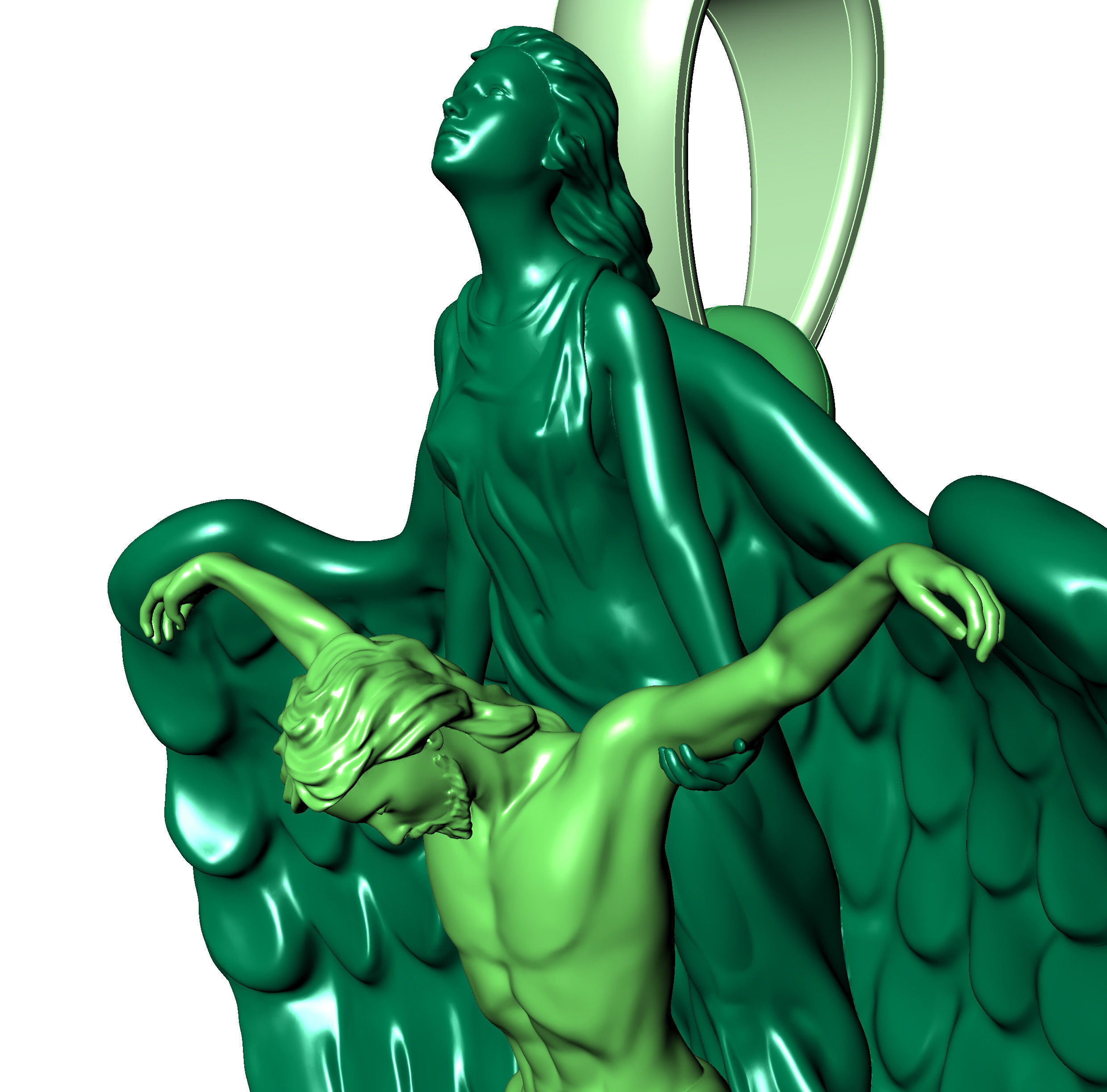 Rescue pendant 3D print model_8