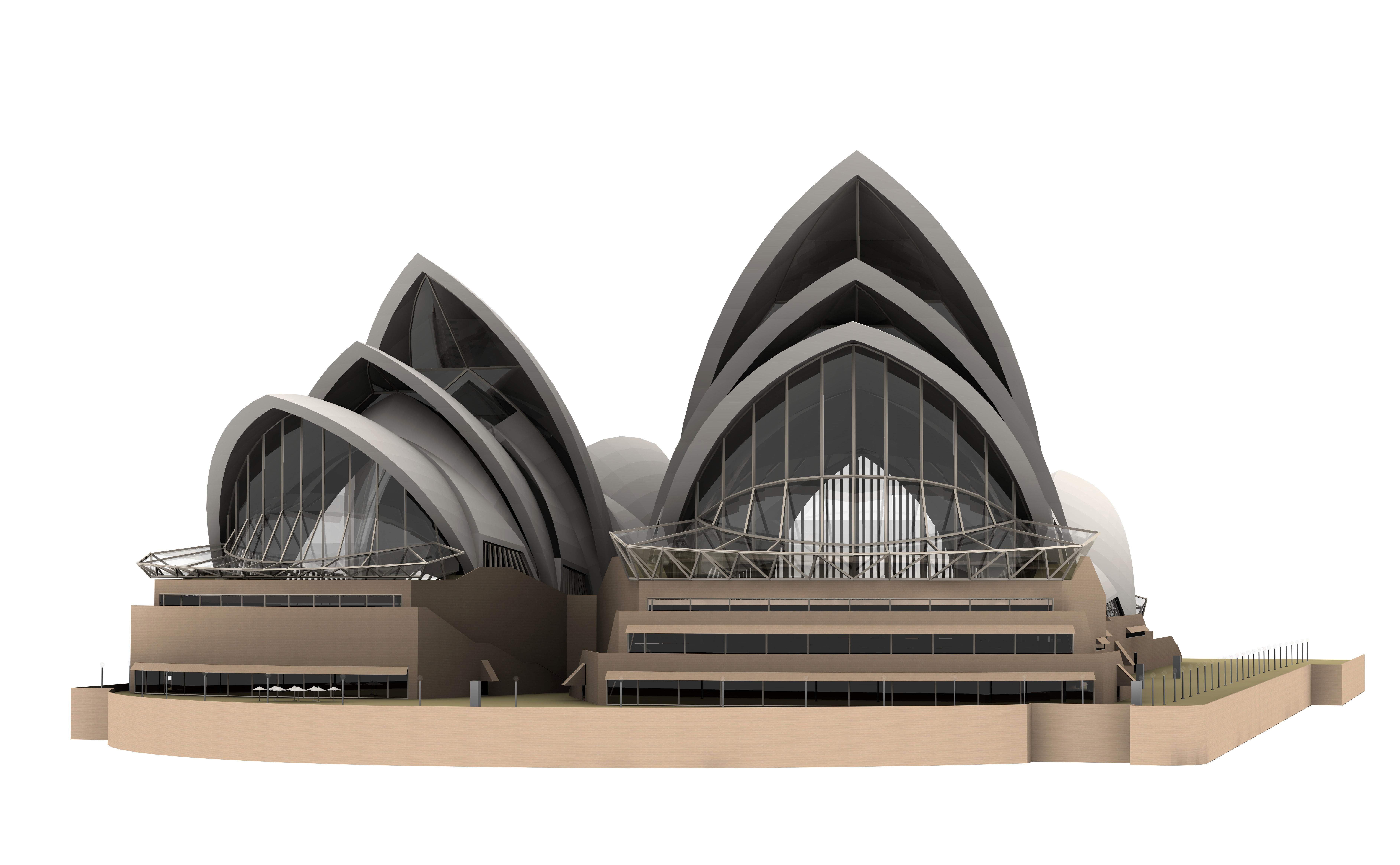 Sydney Opera House 3D model_10