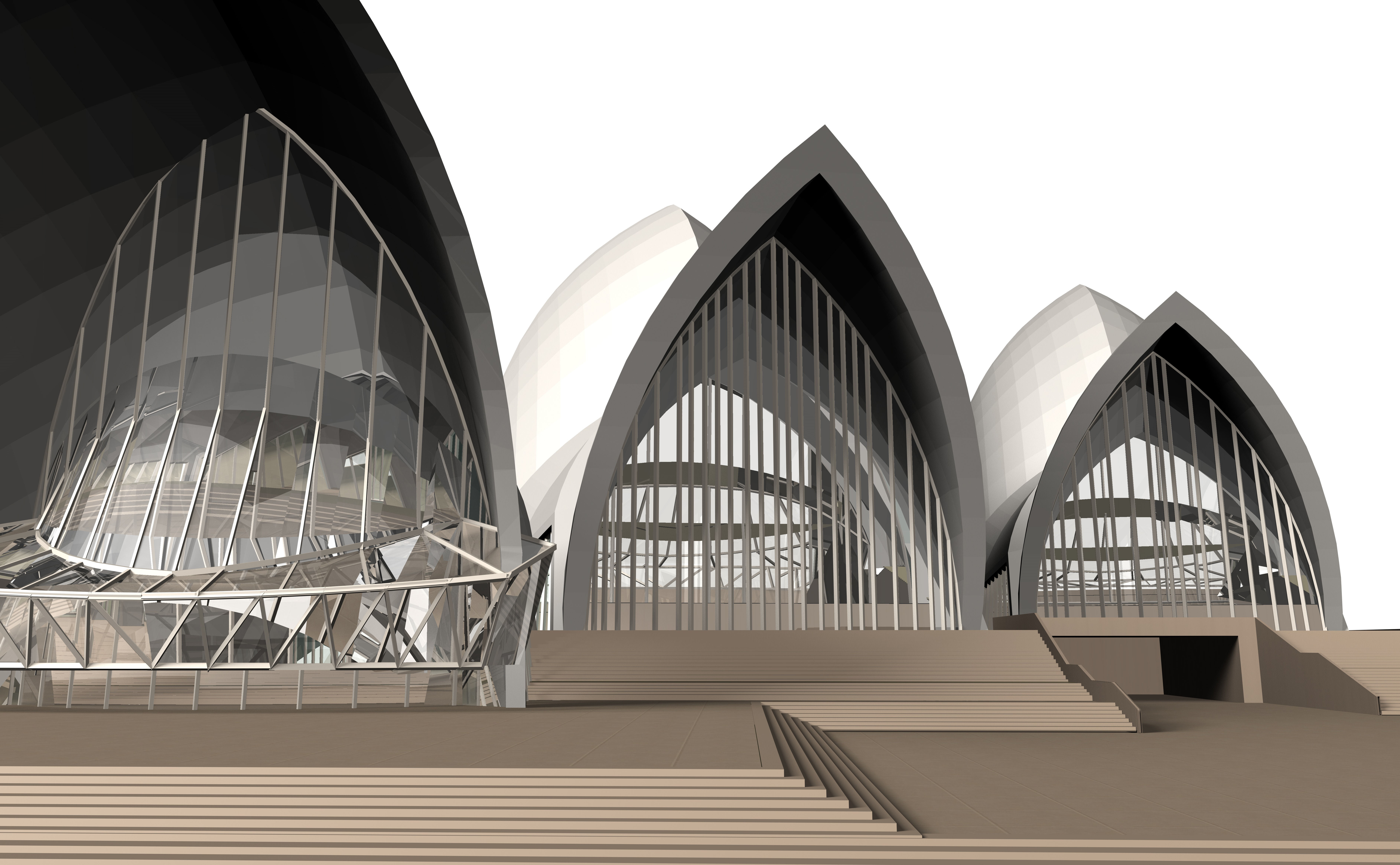Sydney Opera House 3D model_1