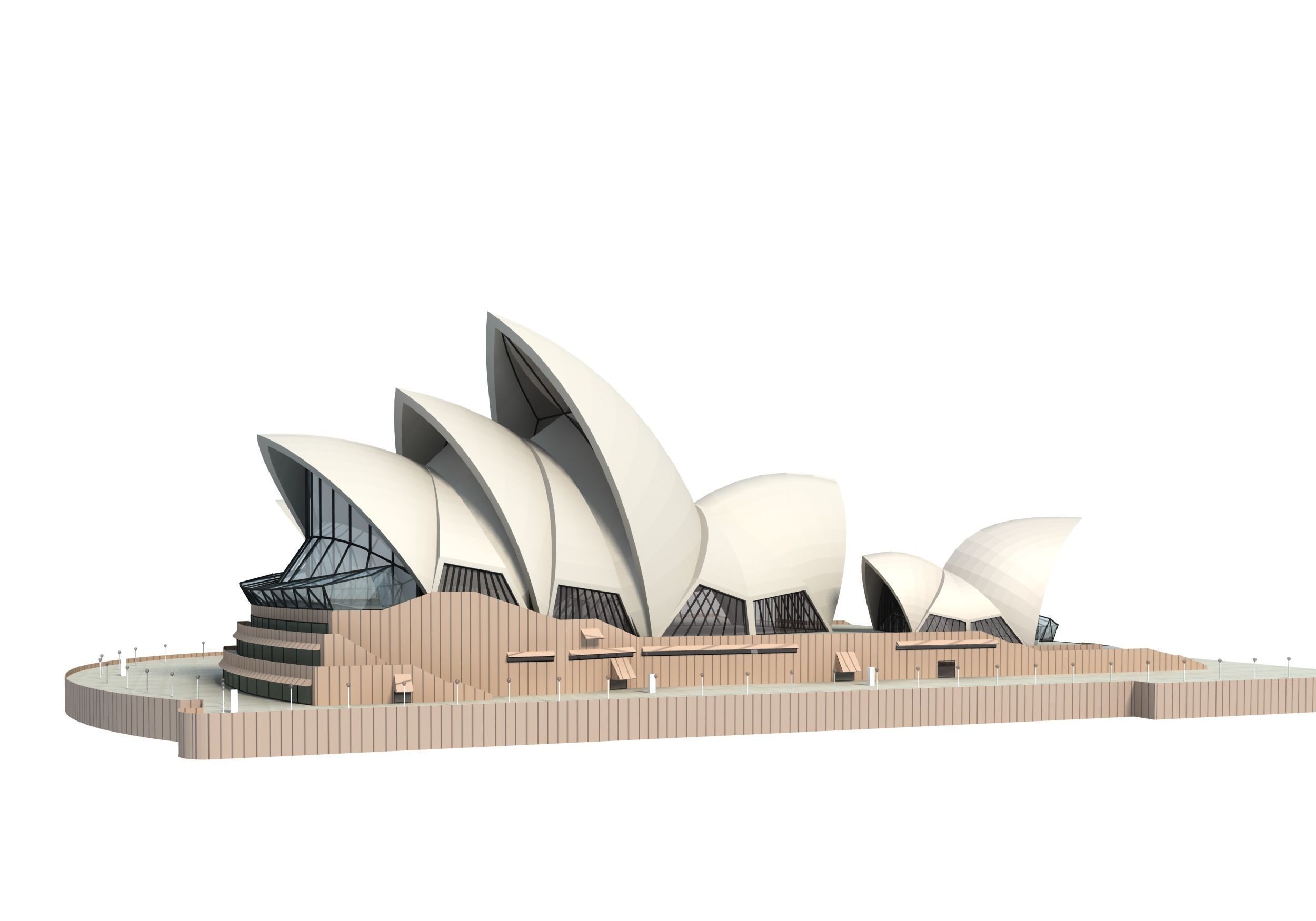 Sydney Opera House 3D model_9