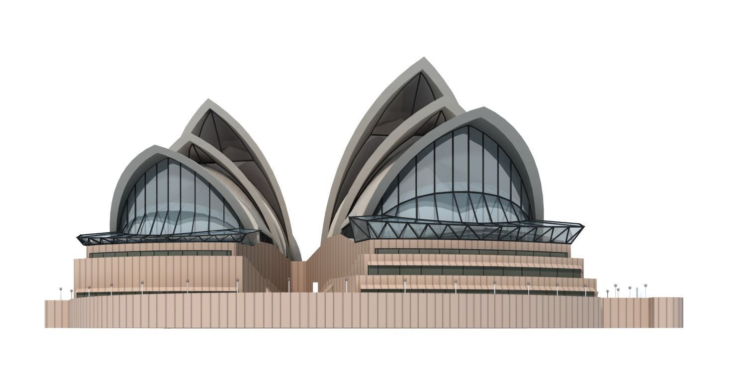 Sydney Opera House 3D model_8