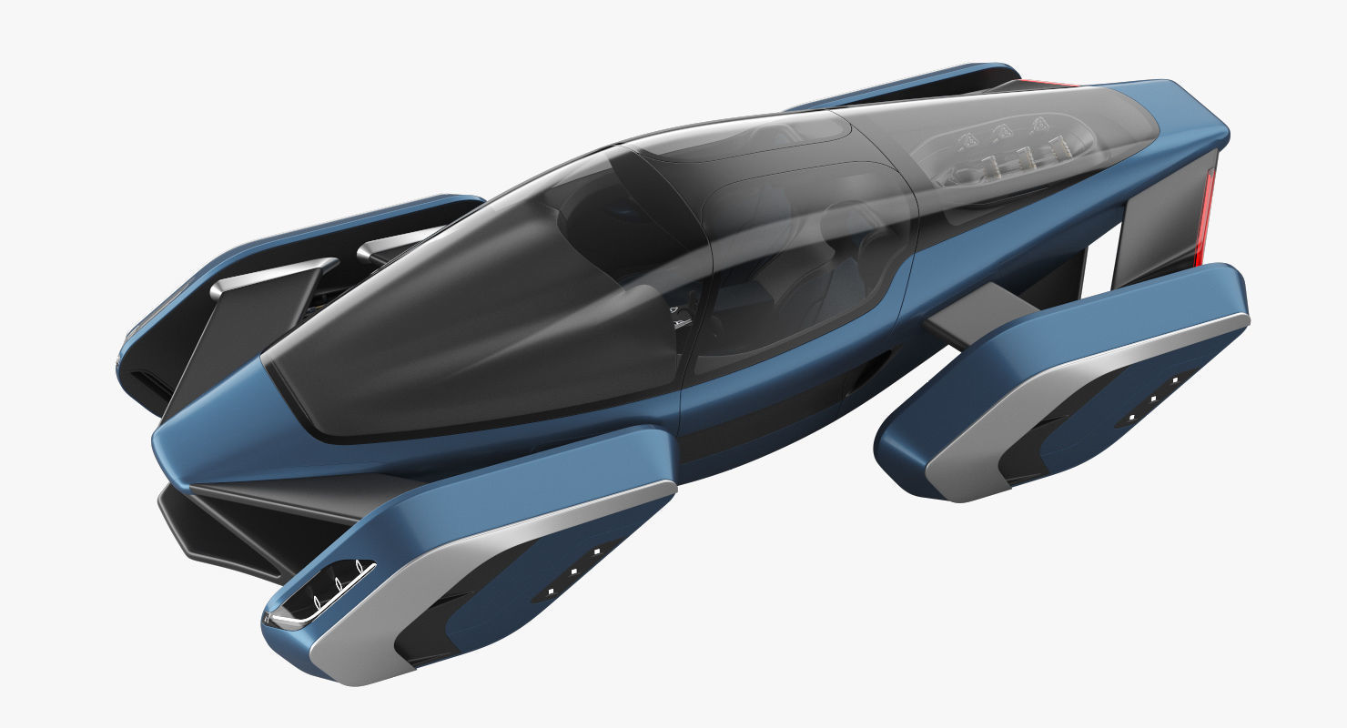 Hover car concept 3 3D model_4