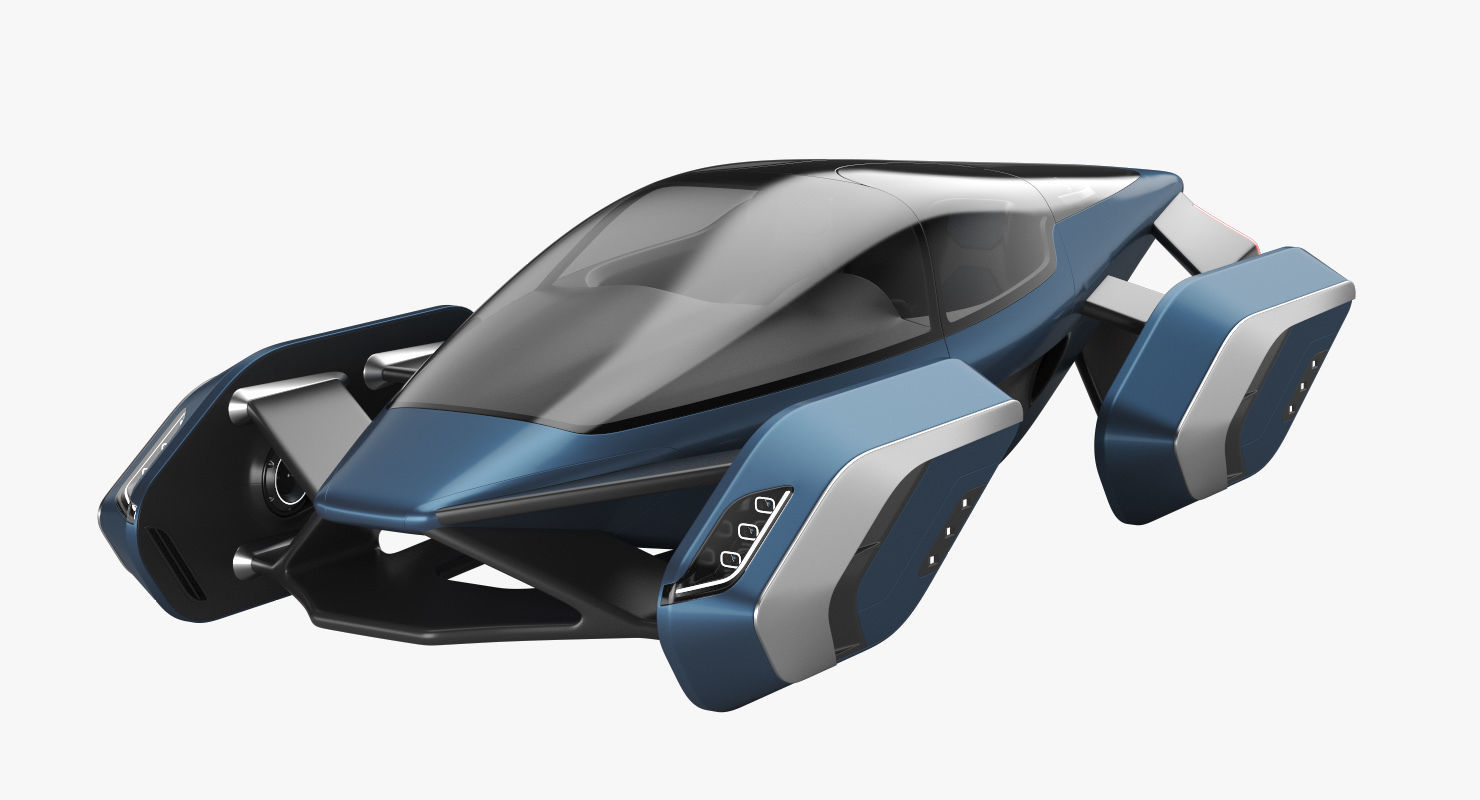 Hover car concept 3 3D model_1
