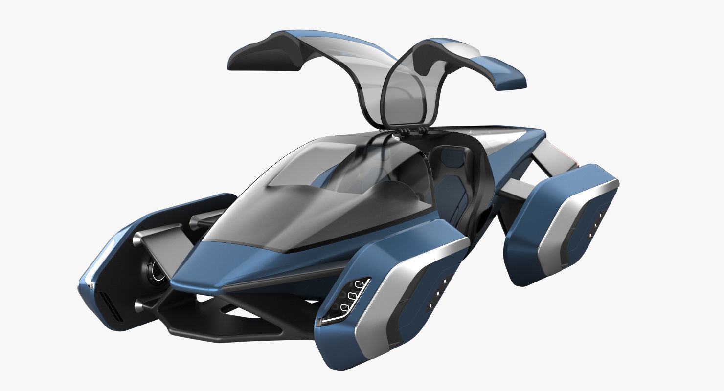 Hover car concept 3 3D model_16