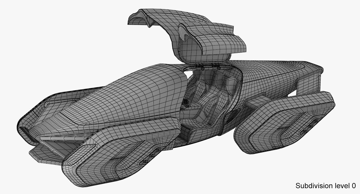 Hover car concept 3 3D model_29