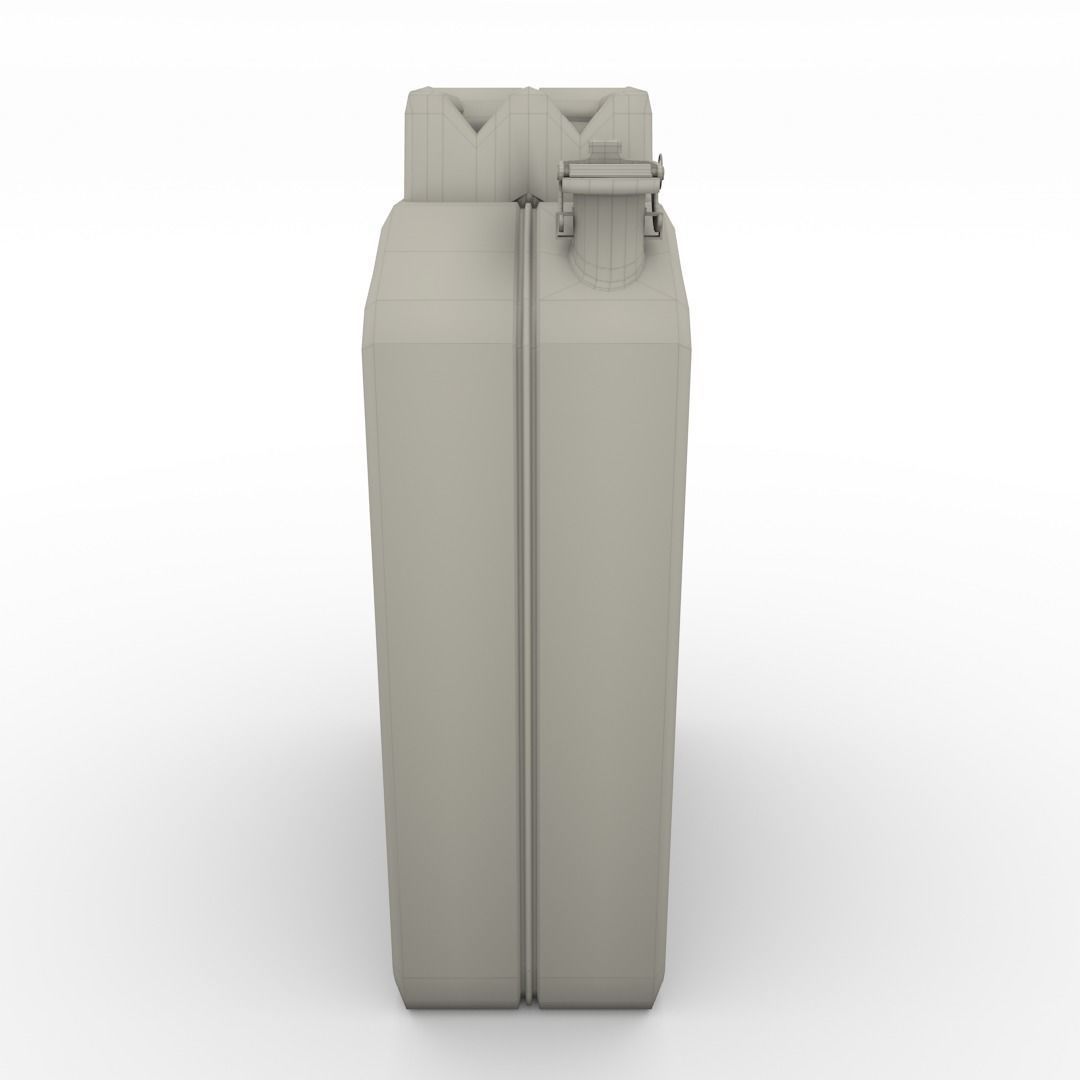 Jerry Can Low Poly 2 Worn PBR Low-poly 3D model_7