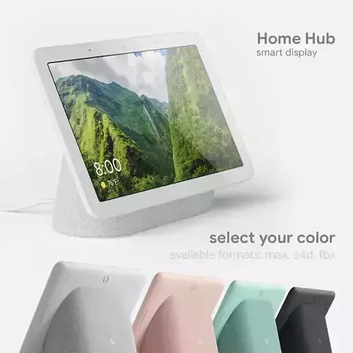 Google Home Hub Smart Display 3D model Google Home Hub Smart Display 3D model