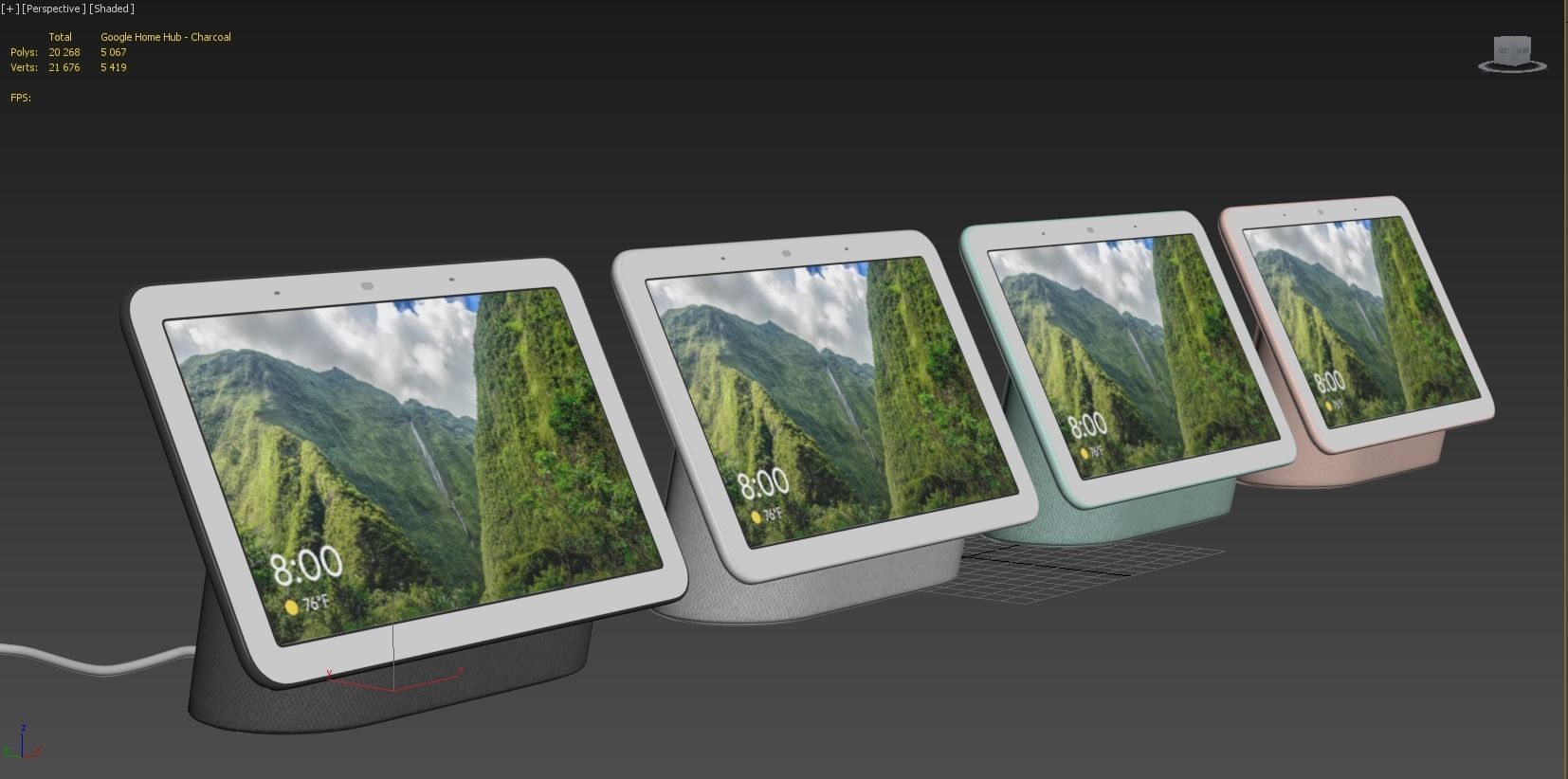 Google Home Hub Smart Display 3D model_21
