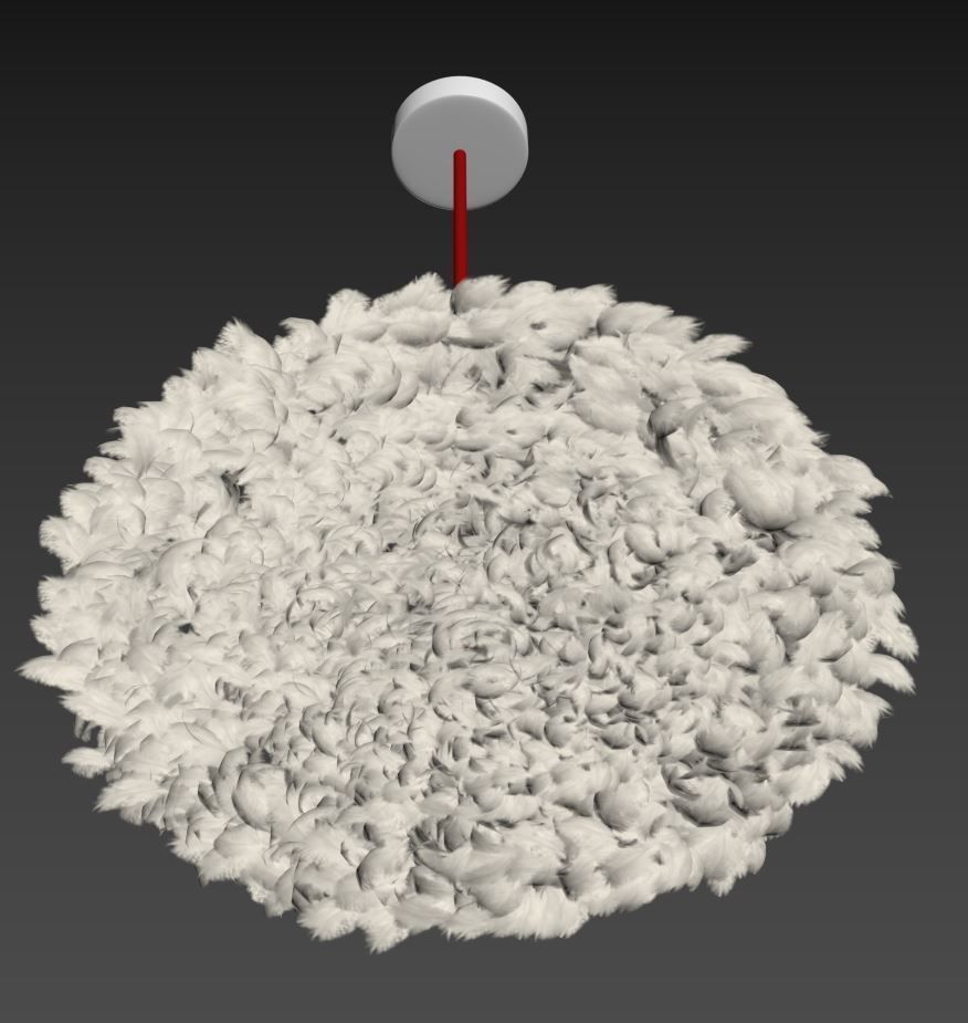 Feather Lamp 3D model_3
