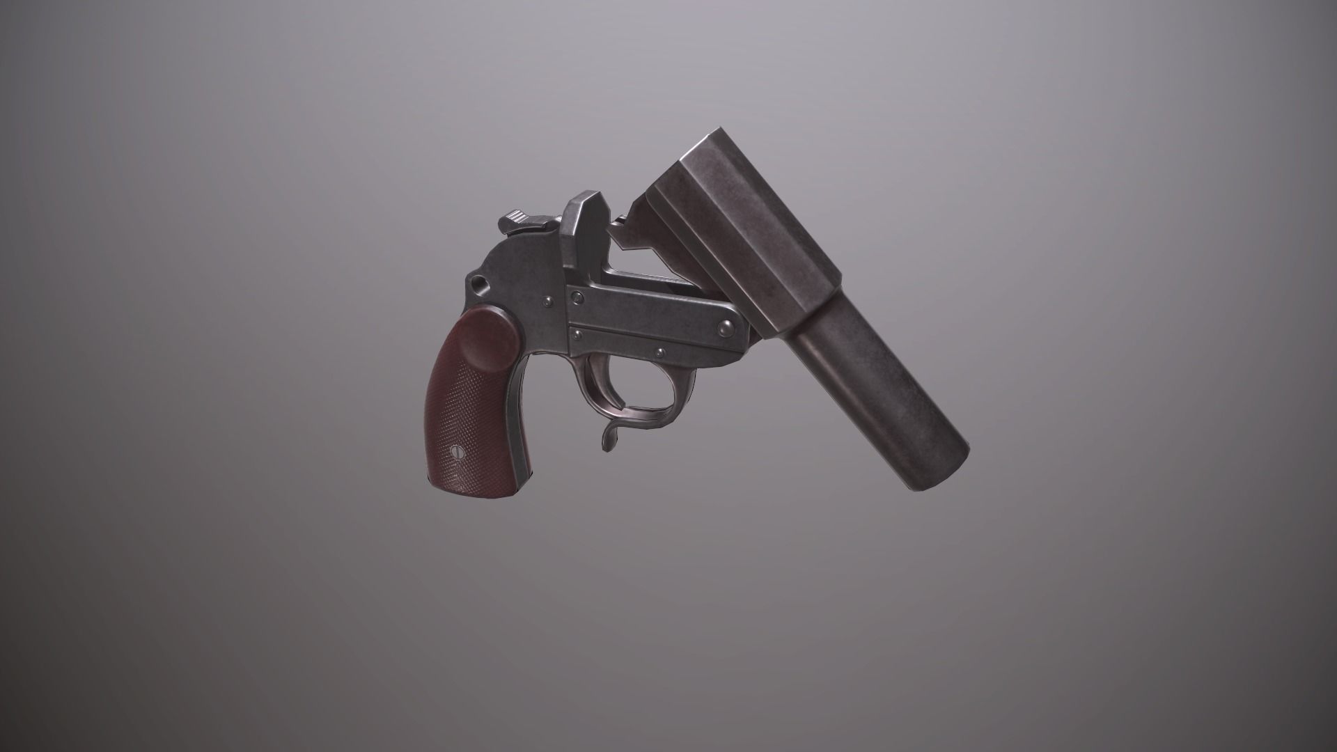 WWII Grenade Launcher Low-poly 3D model_11