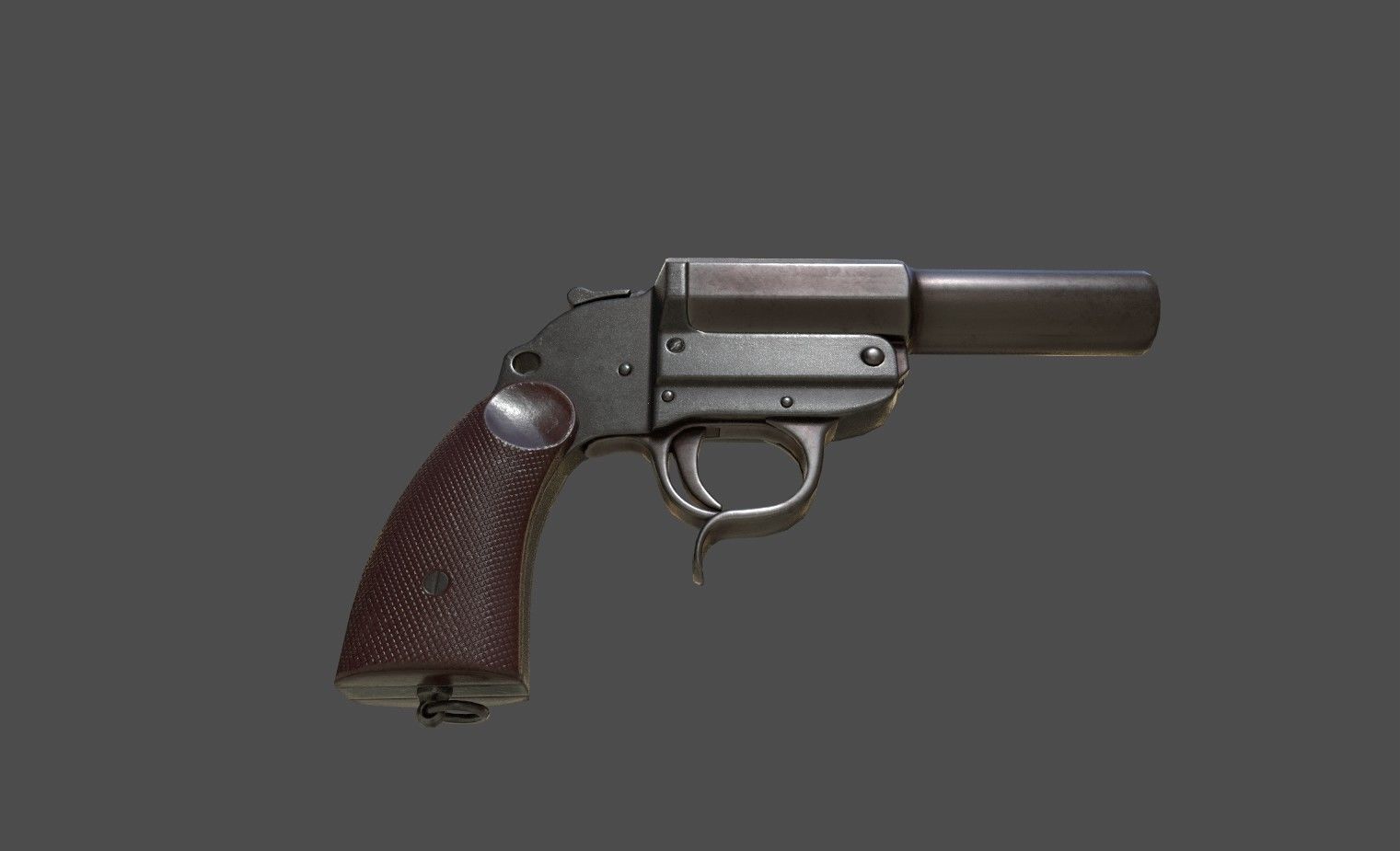 WWII Grenade Launcher Low-poly 3D model_1