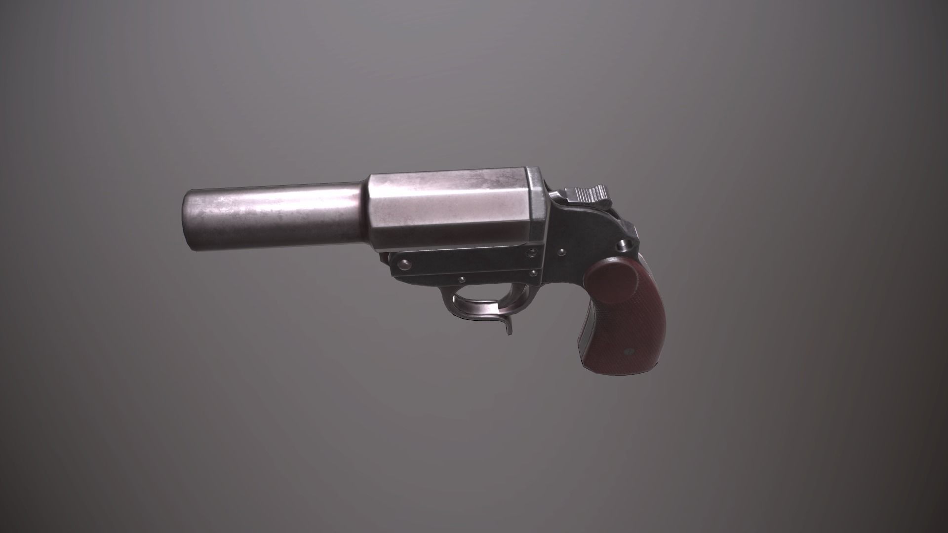 WWII Grenade Launcher Low-poly 3D model_2