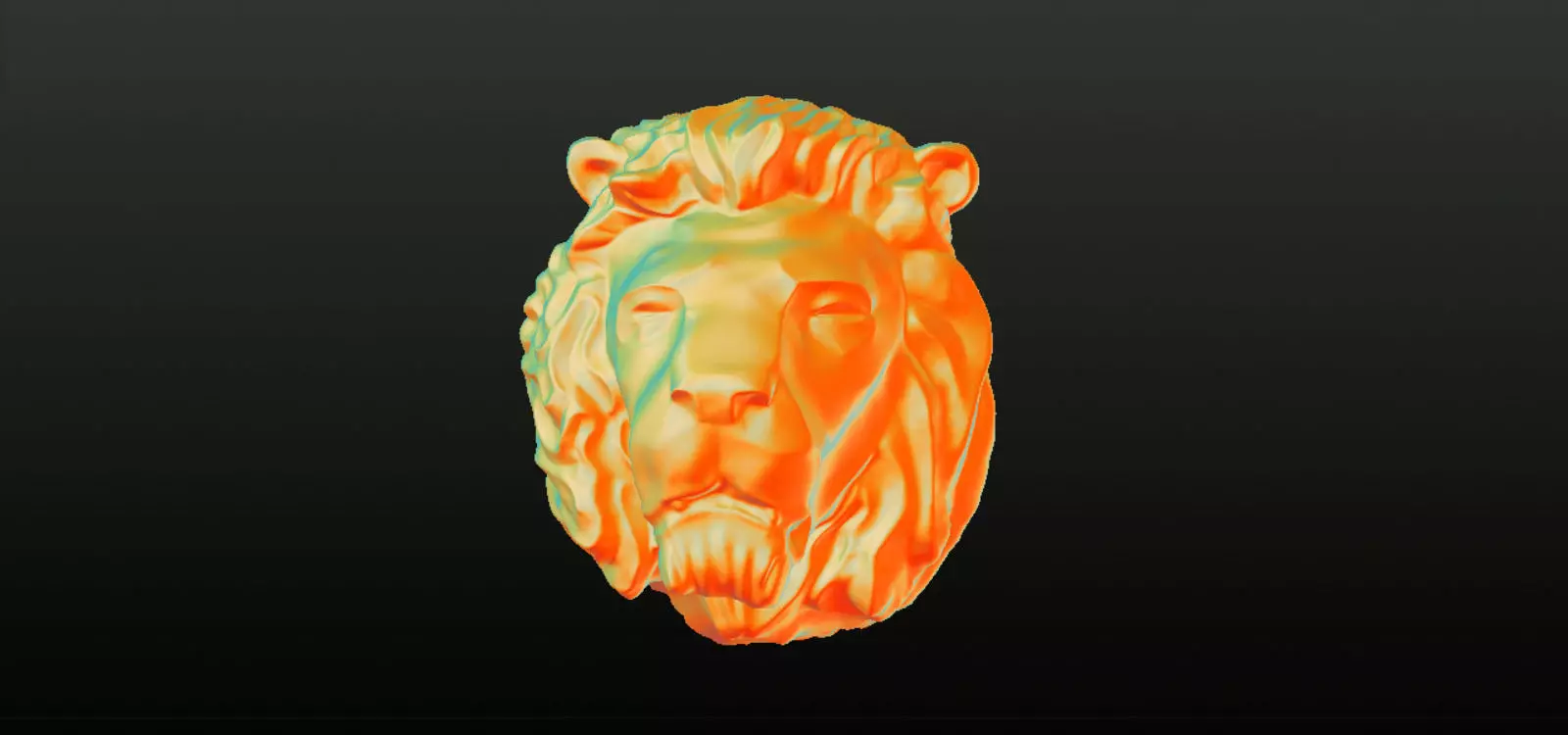 Lion Head 3D print model