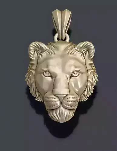 Lioness pendant 3D print model