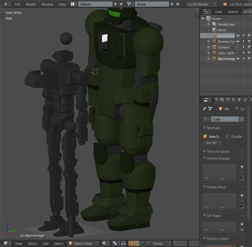 Battle Frame Mech- Inner-Base Frame Free low-poly 3D model_11