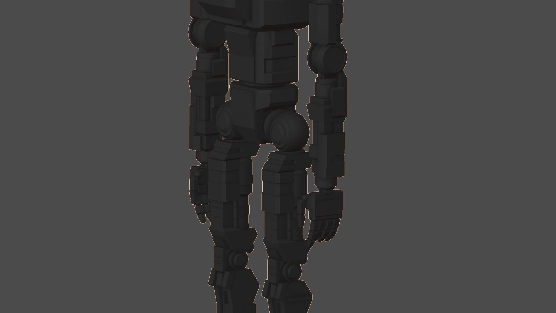 Battle Frame Mech- Inner-Base Frame Free low-poly 3D model_3