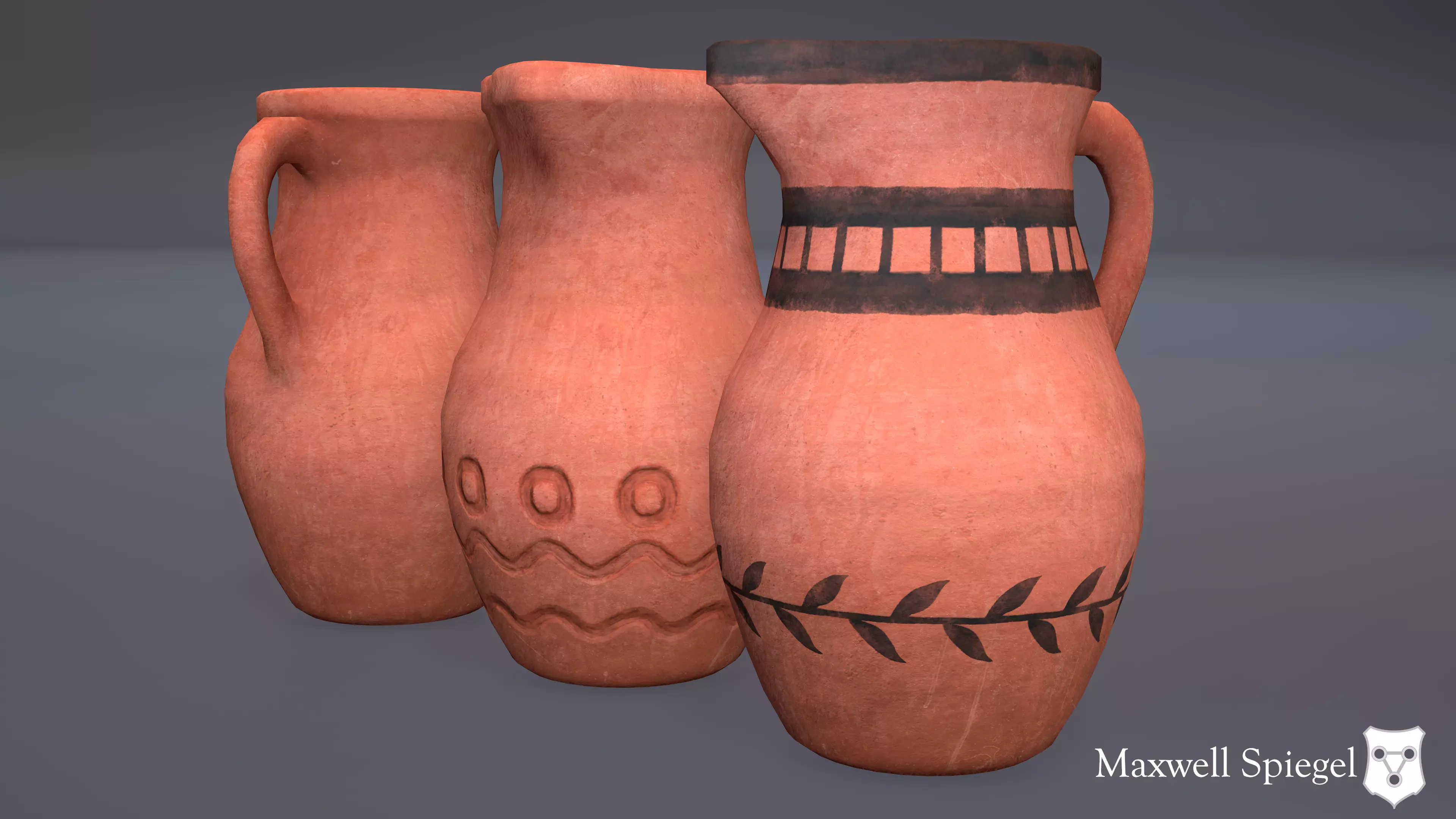 Pottery Pitcher Free low-poly 3D model_0
