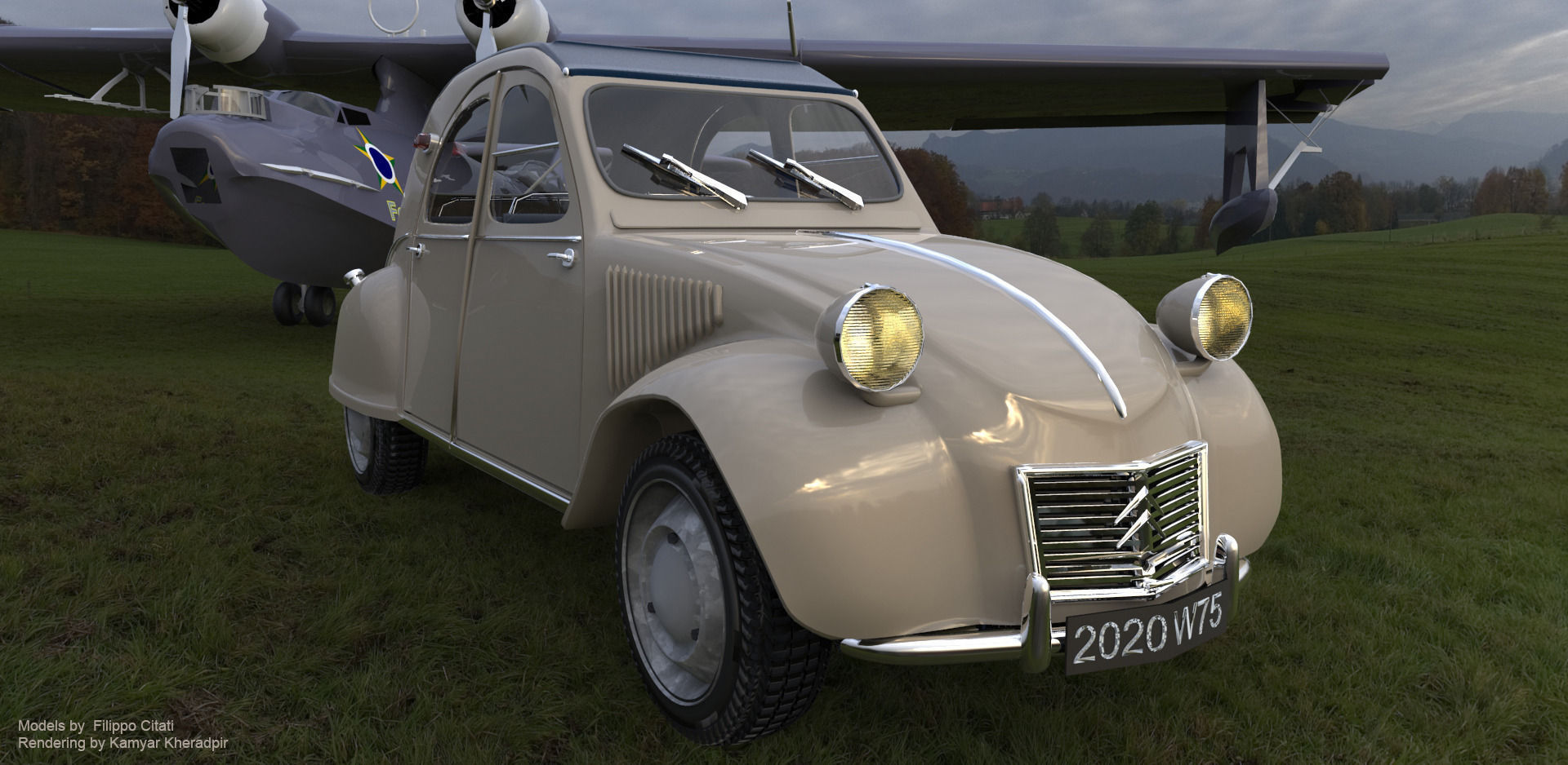 Citroen 2CV Free 3D model_14