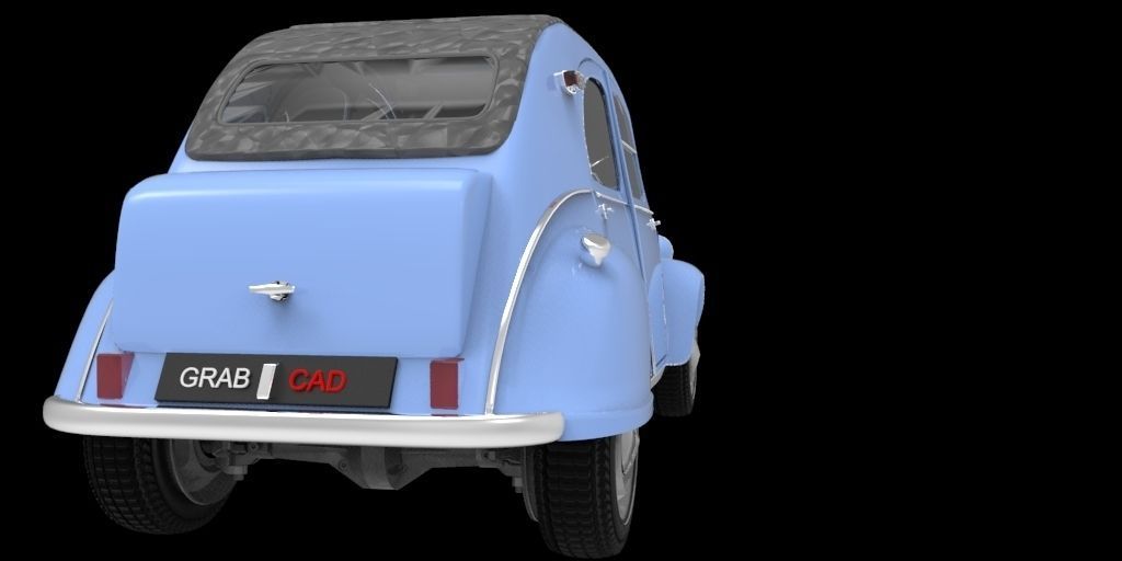 Citroen 2CV Free 3D model_3