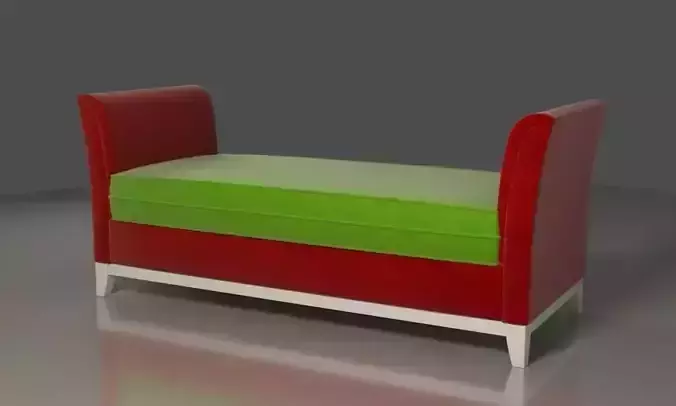 Mondrian Sofa Red green white