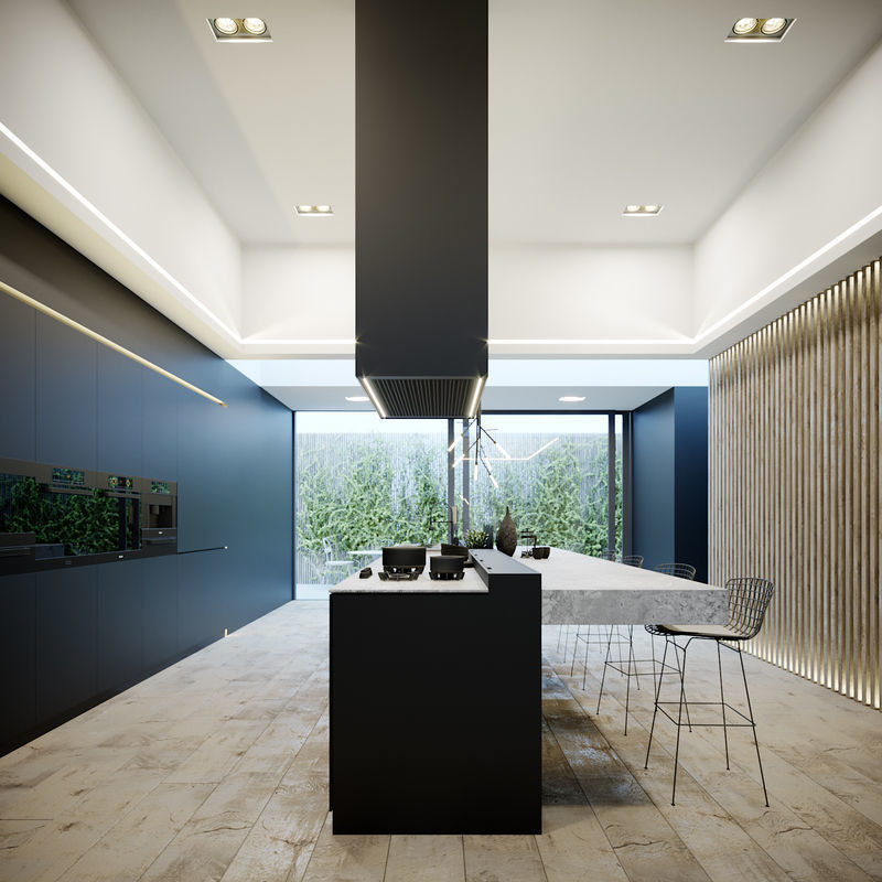 Corona C4D Scene files - 4 x Kitchen Scenes 3D Model Collection_3