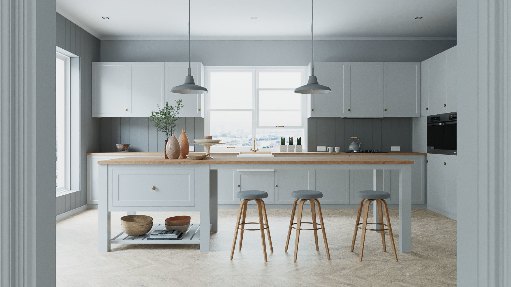 Corona C4D Scene files - 4 x Kitchen Scenes 3D Model Collection_19