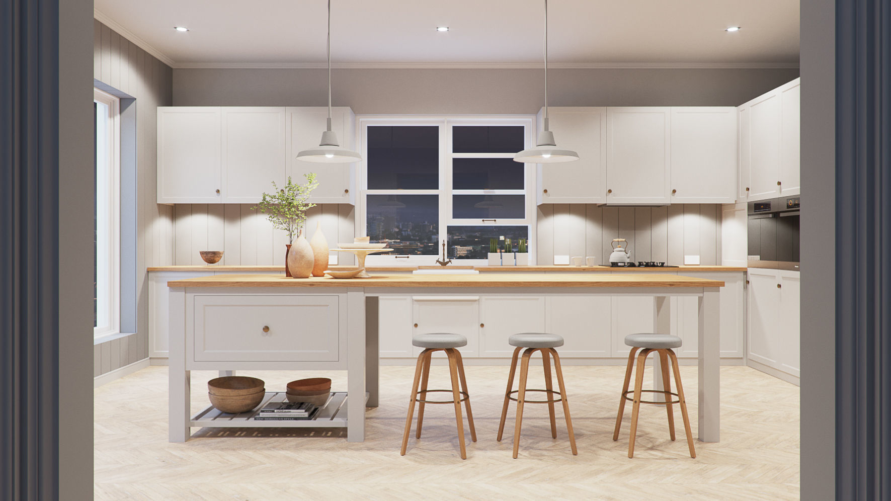 Corona C4D Scene files - 4 x Kitchen Scenes 3D Model Collection_18