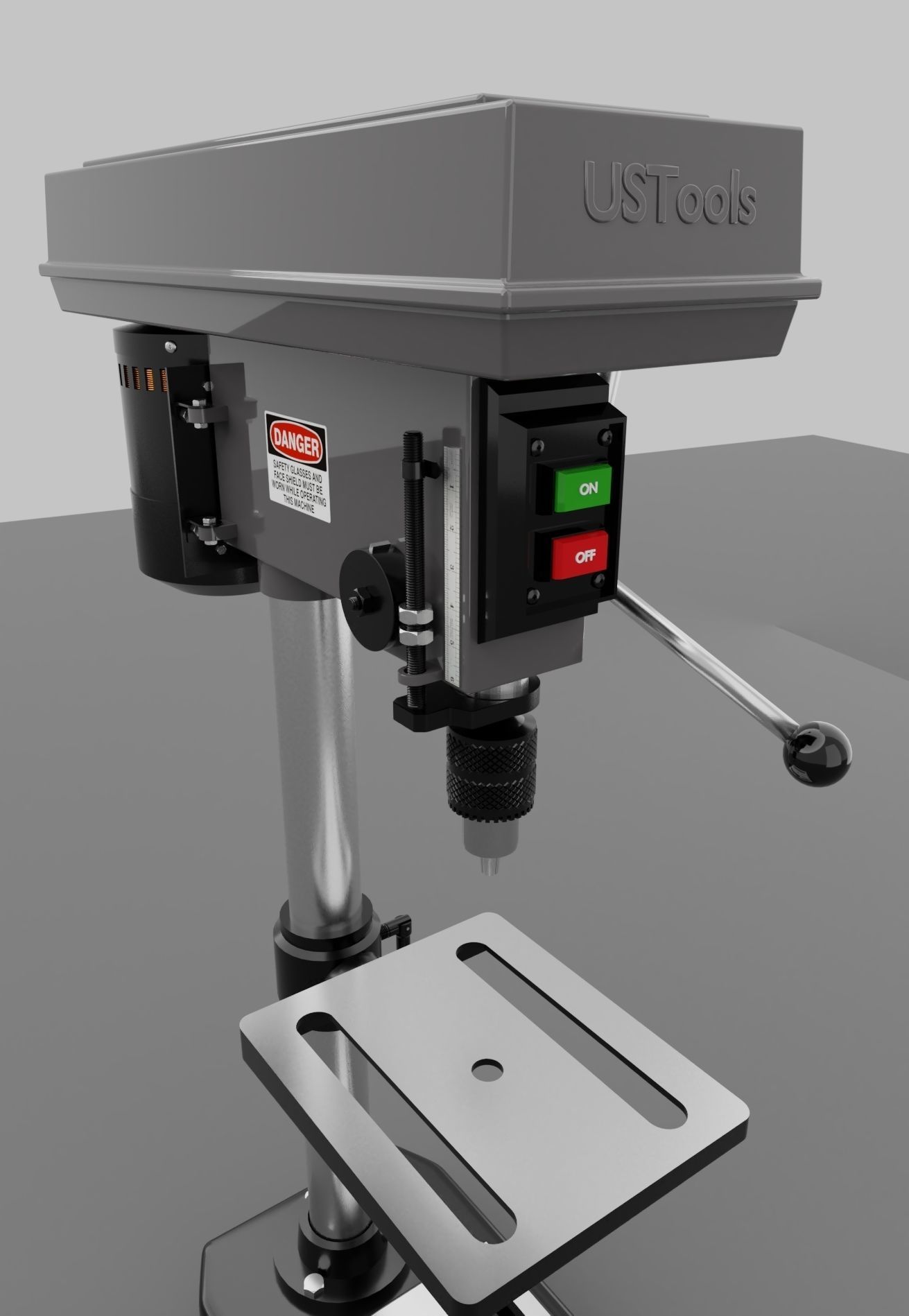Drill Press  3D model_5