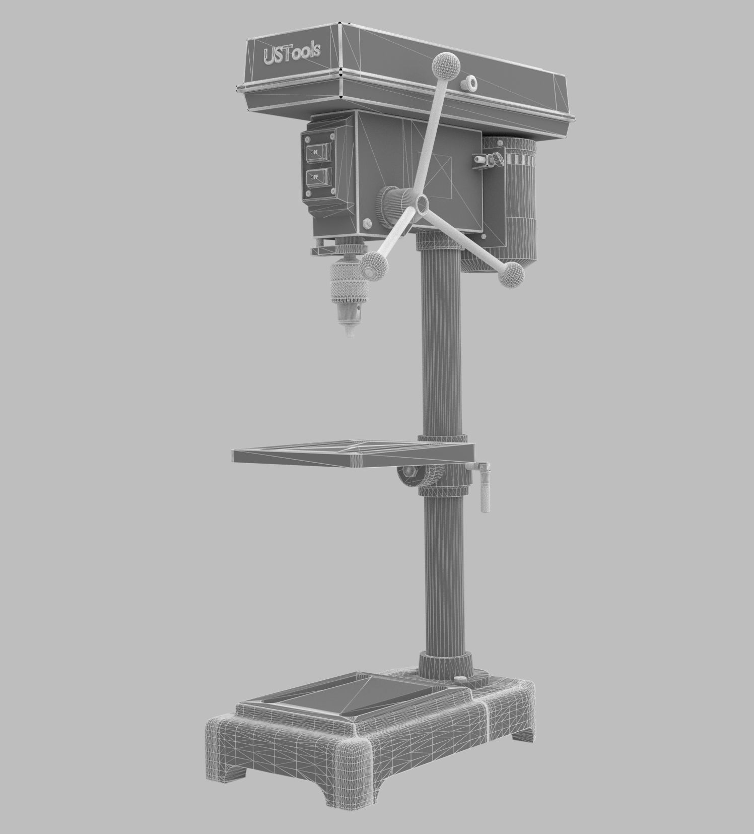 Drill Press  3D model_9