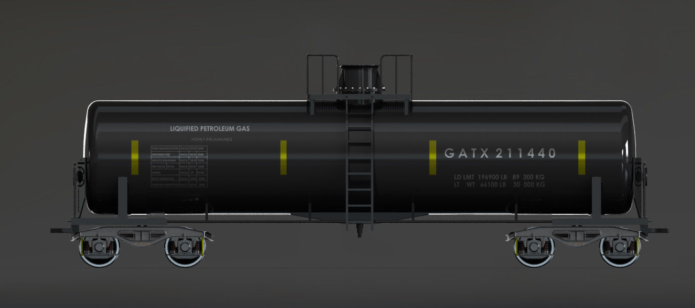 GATX Railway Freight Tank 3D model_3