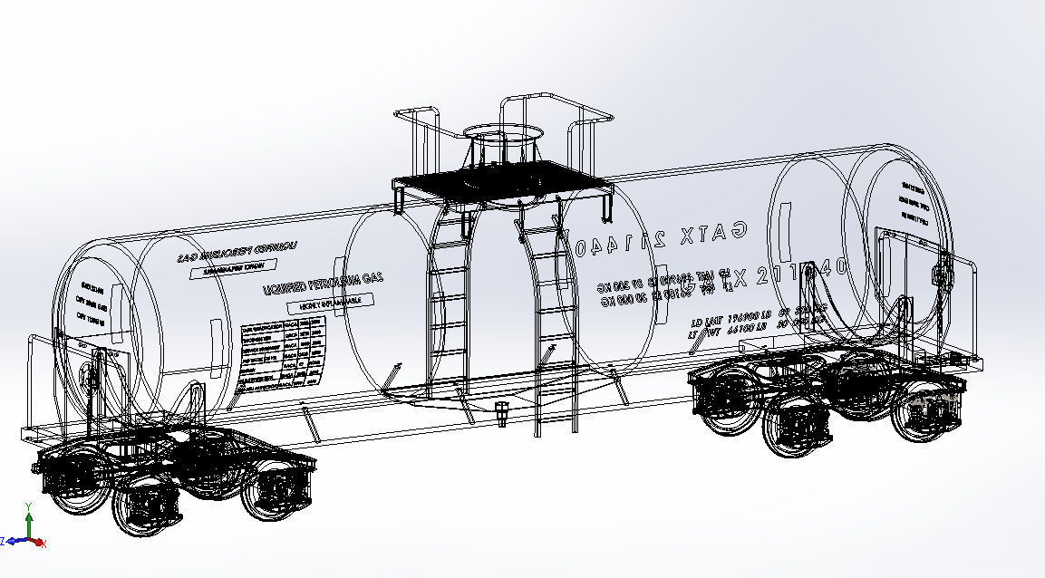 GATX Railway Freight Tank 3D model_5
