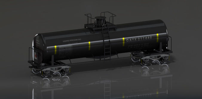 GATX Railway Freight Tank  3D model