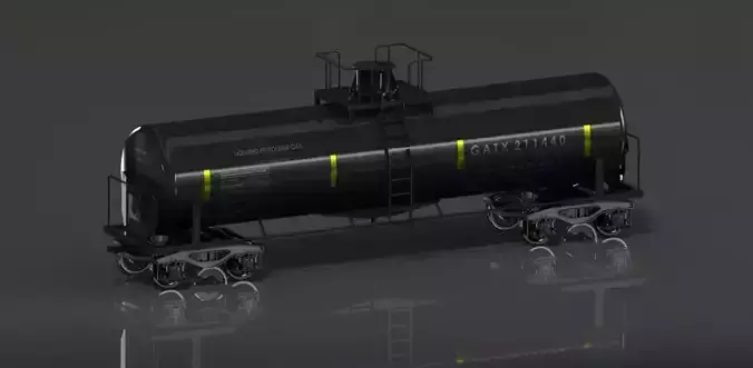 GATX Railway Freight Tank  3D model