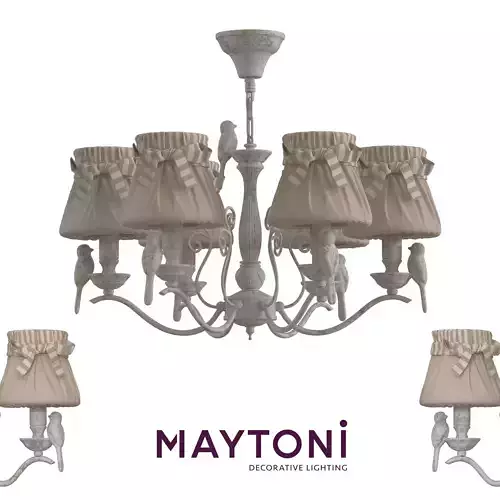 Chandelier Bird ARM013-06-W Maytoni Classic