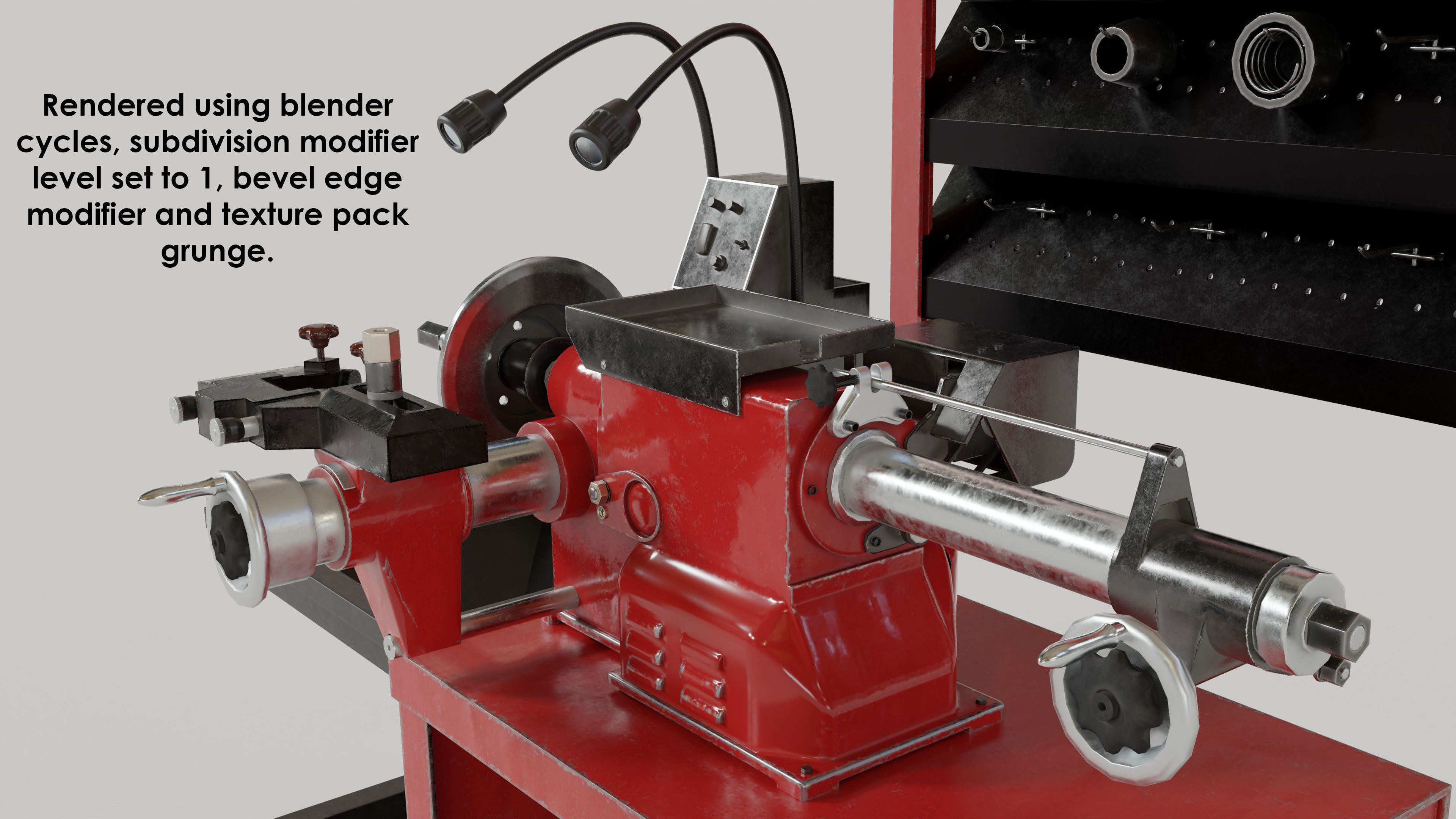 workshop garage disk lathe 3D model_6