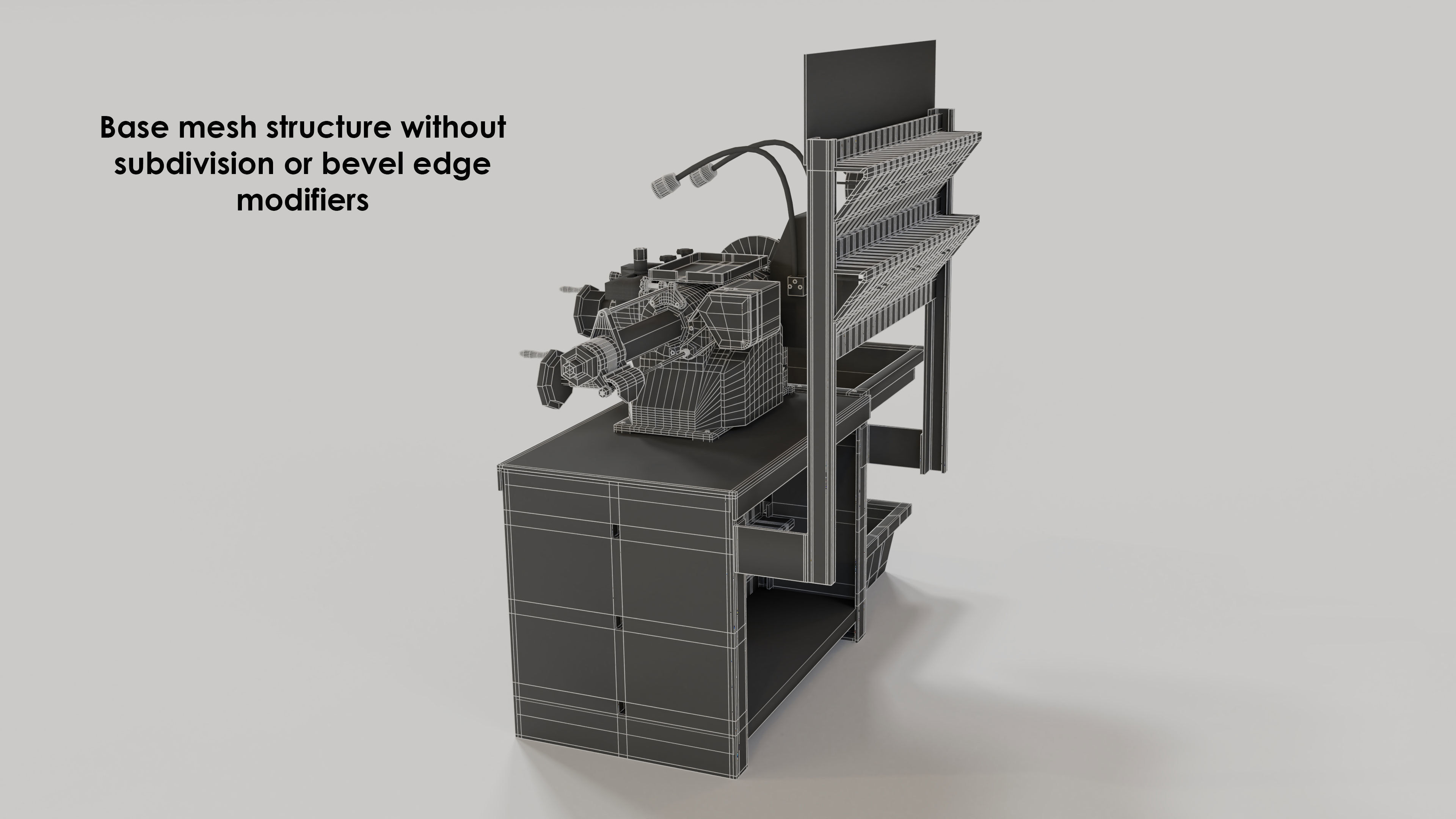 workshop garage disk lathe 3D model_4