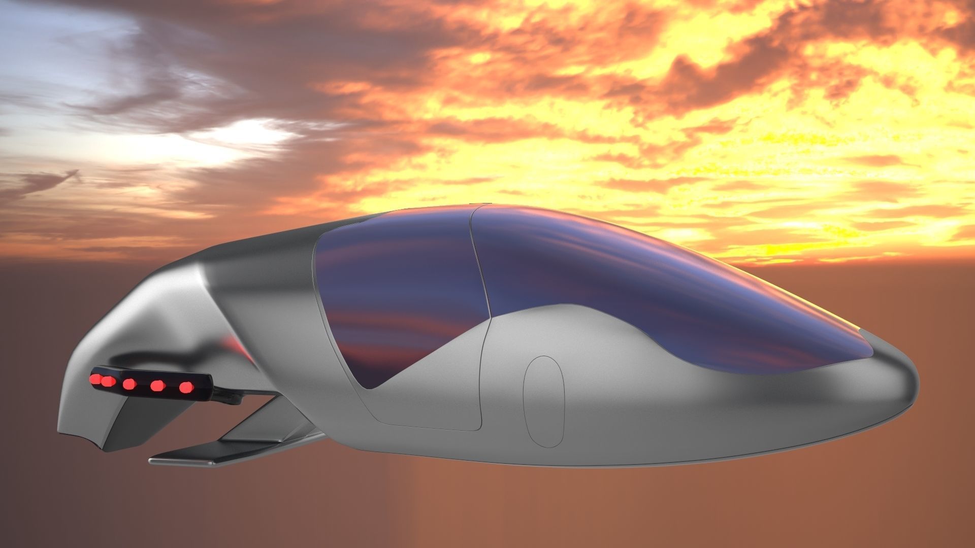 Car missile future v2 3D model_13