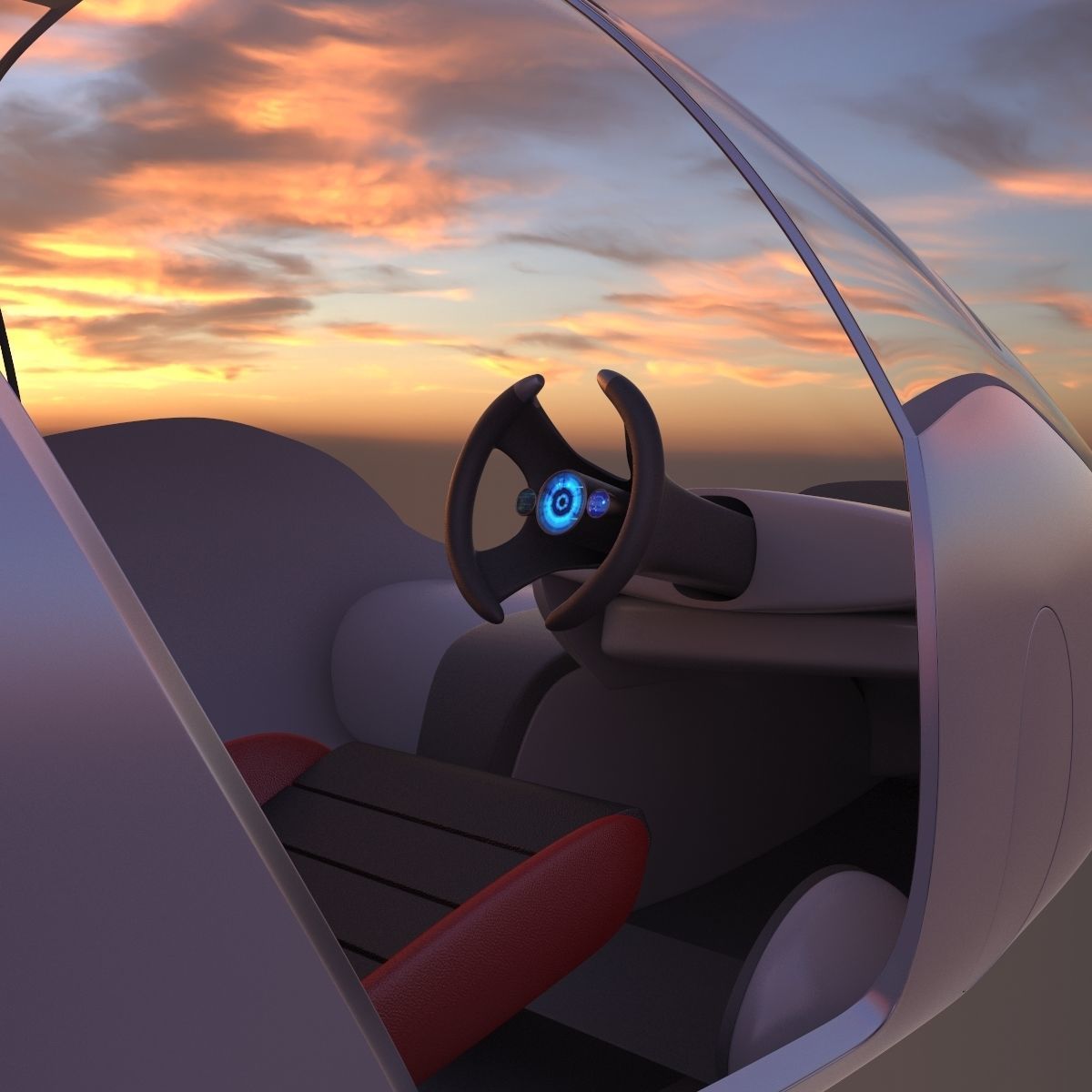 Car missile future v2 3D model_24