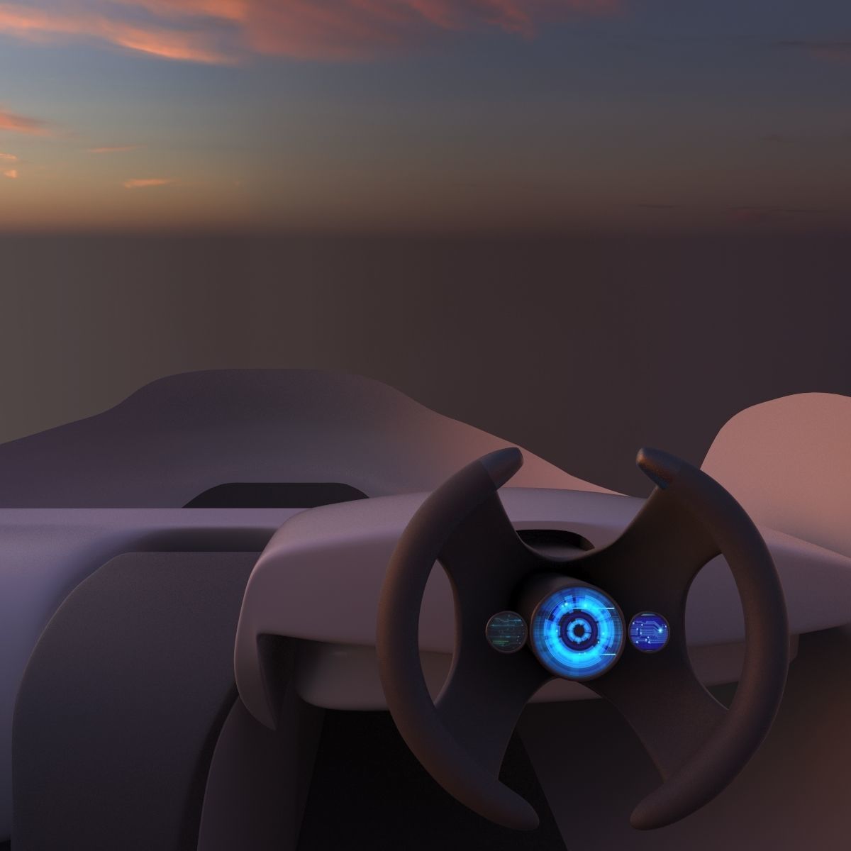 Car missile future v2 3D model_11