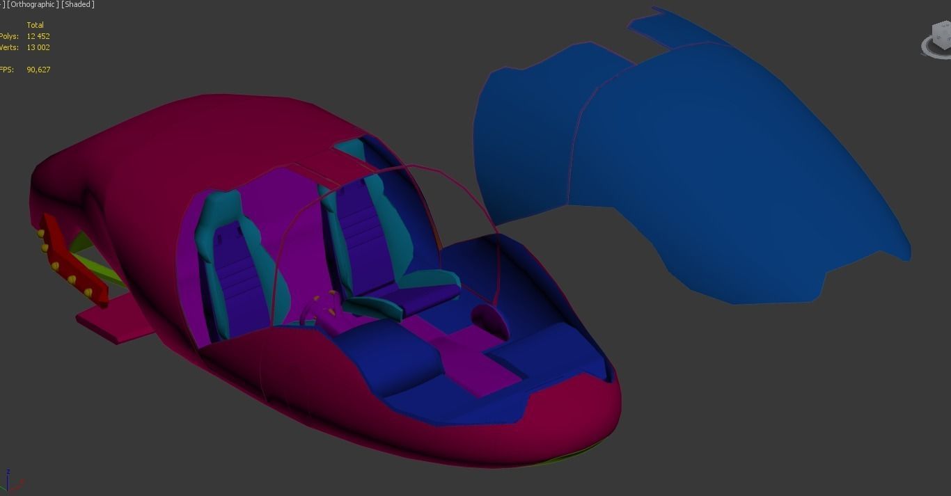 Car missile future v2 3D model_8