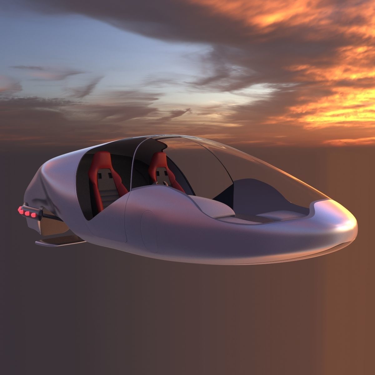Car missile future v2 3D model_16