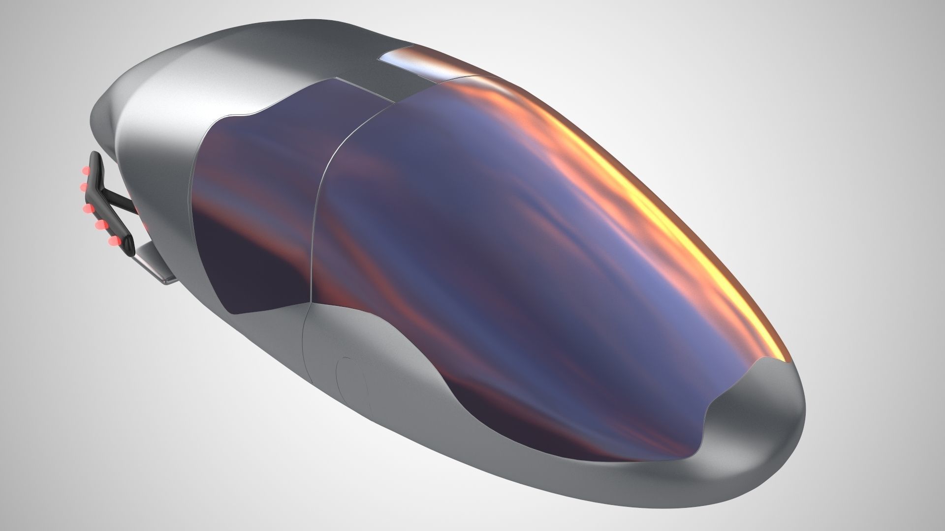 Car missile future v2 3D model_1