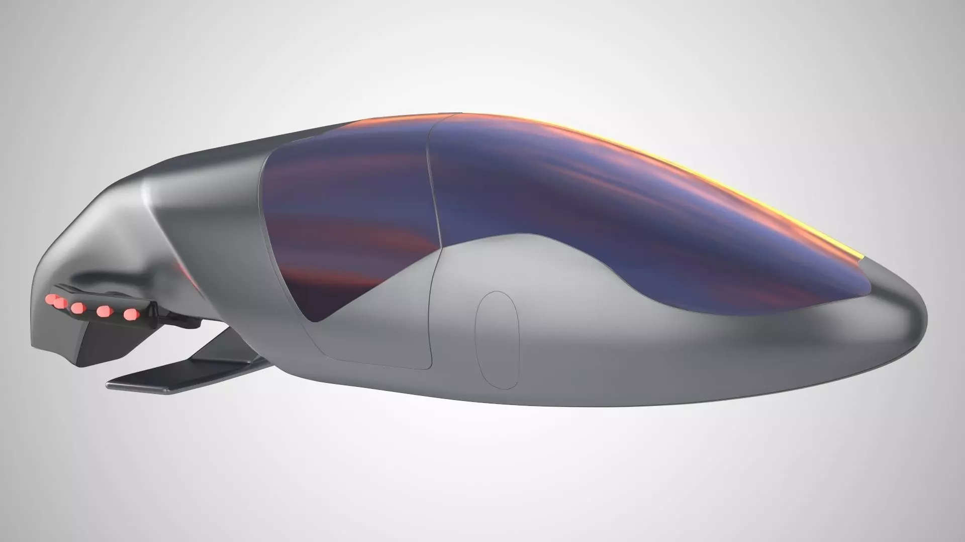 Car missile future v2 3D model_0