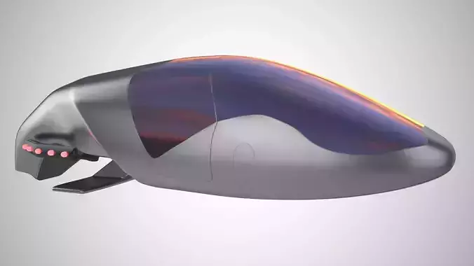 Car missile future v2 3D model