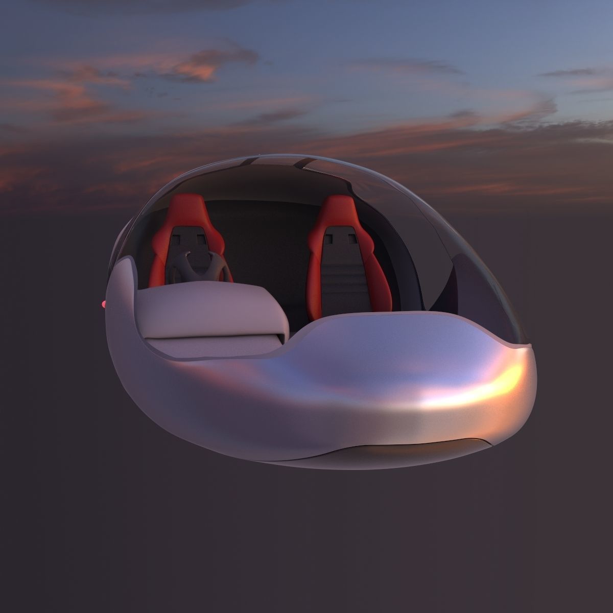 Car missile future v2 3D model_22