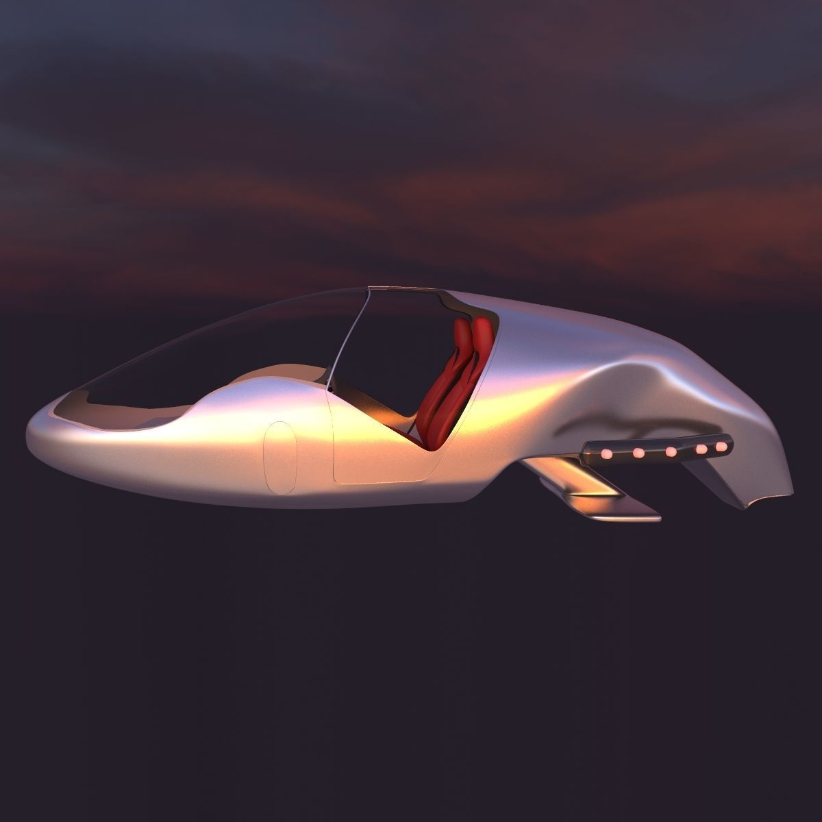 Car missile future v2 3D model_19