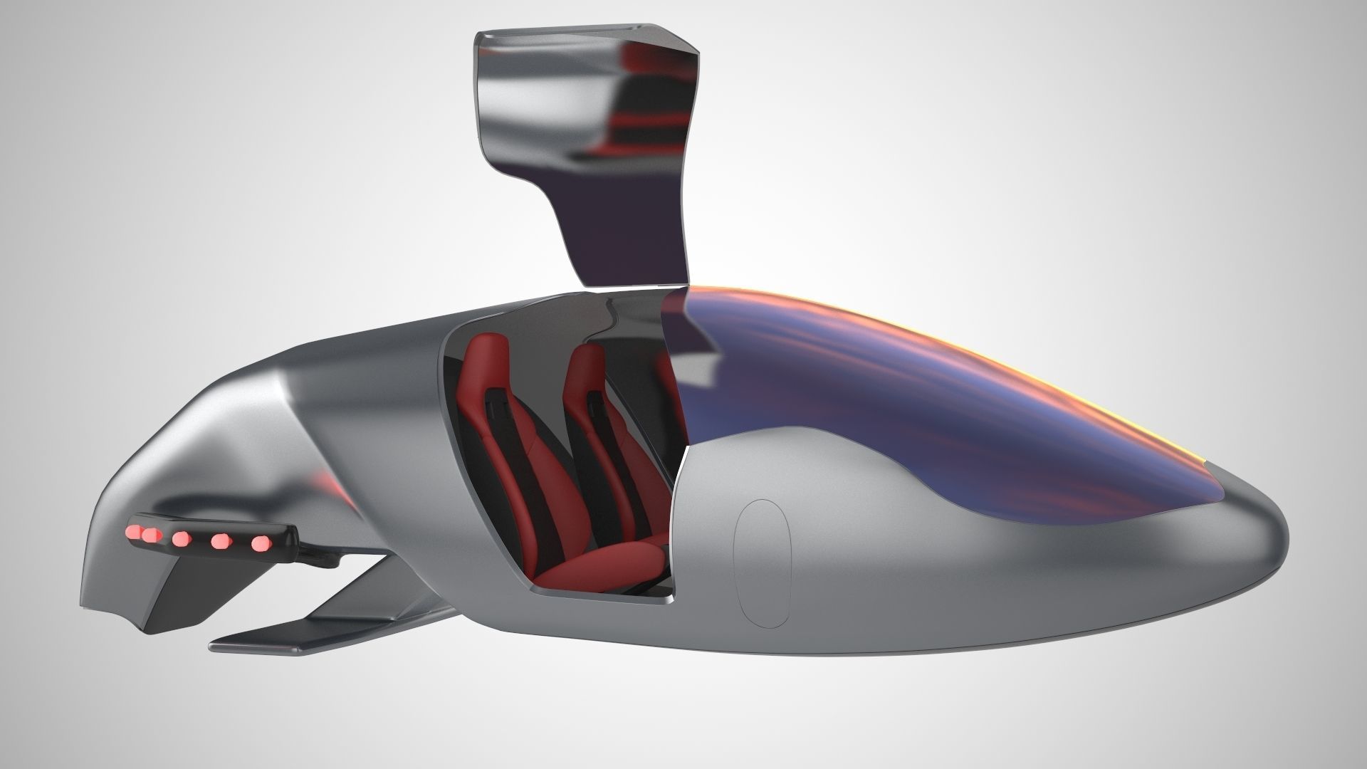 Car missile future v2 3D model_10
